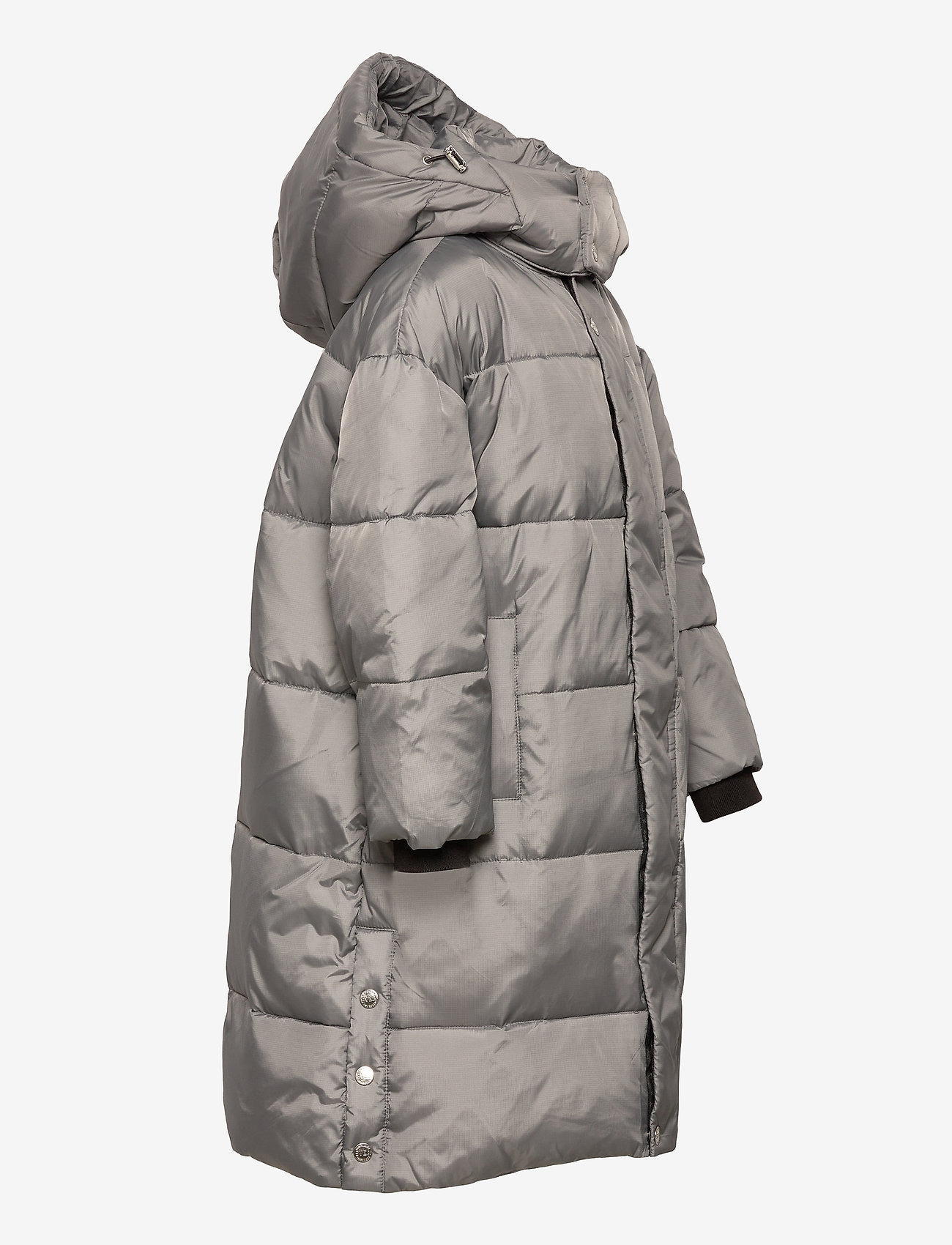 Svea - K. Long Puffer Coat - silver grey - 4