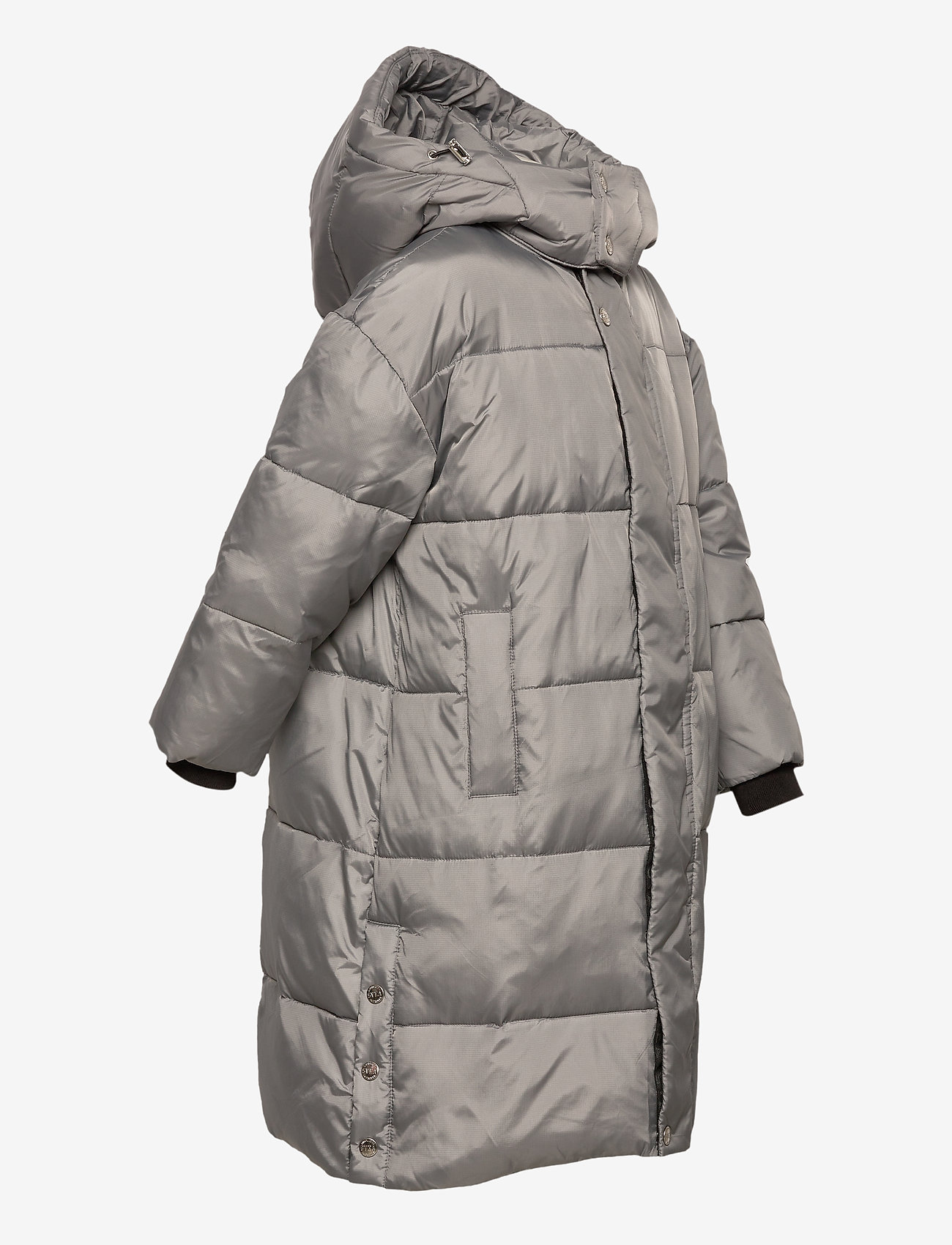 Svea - K. Long Puffer Coat - silver grey - 5