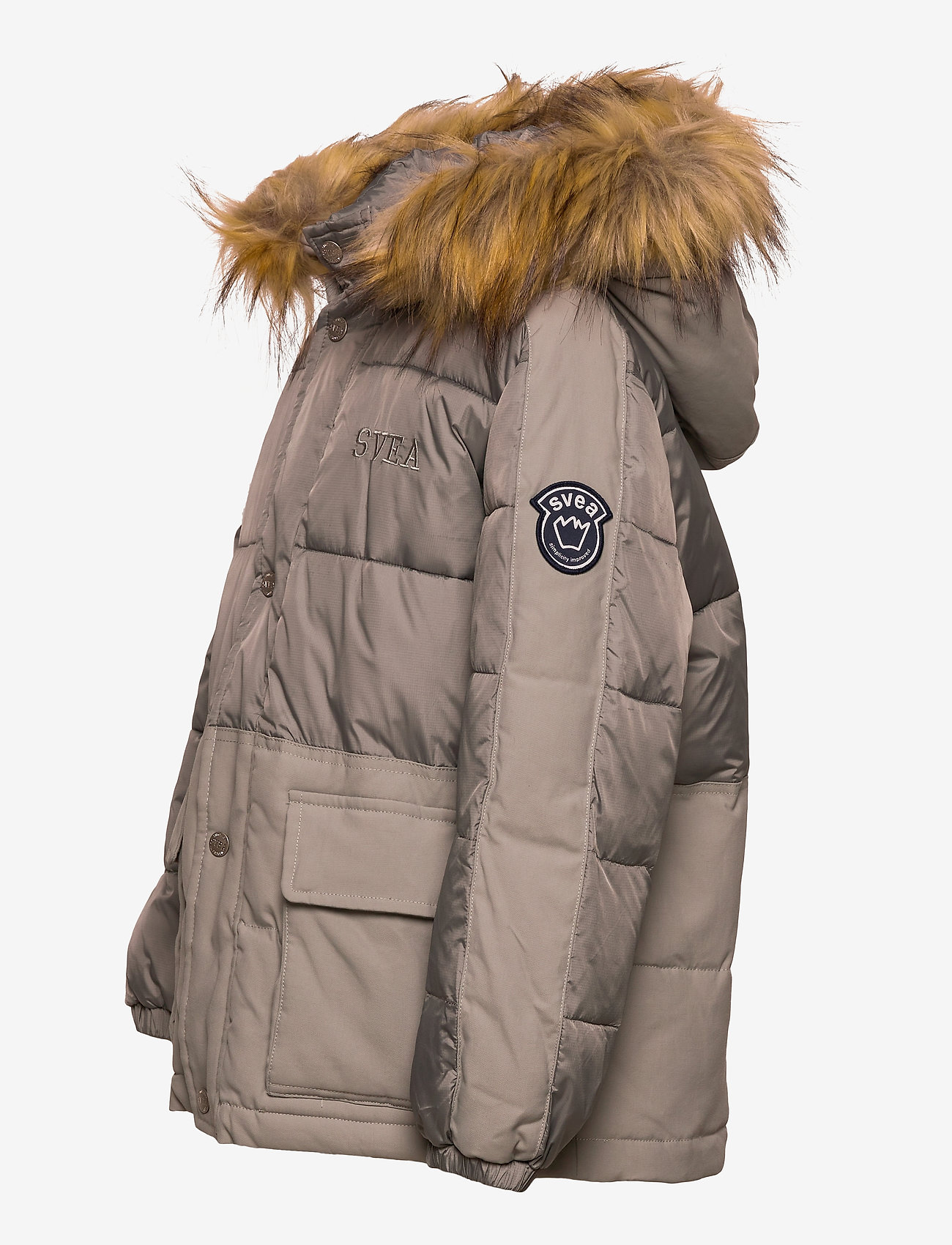 Svea - K. Short Padded Parka - silver grey - 3