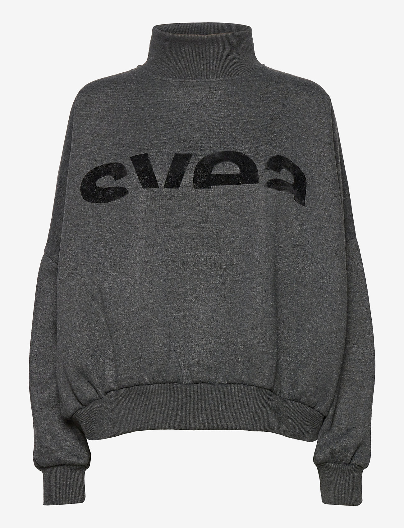 Svea - W. Mock Neck Sweat - washed black - 0