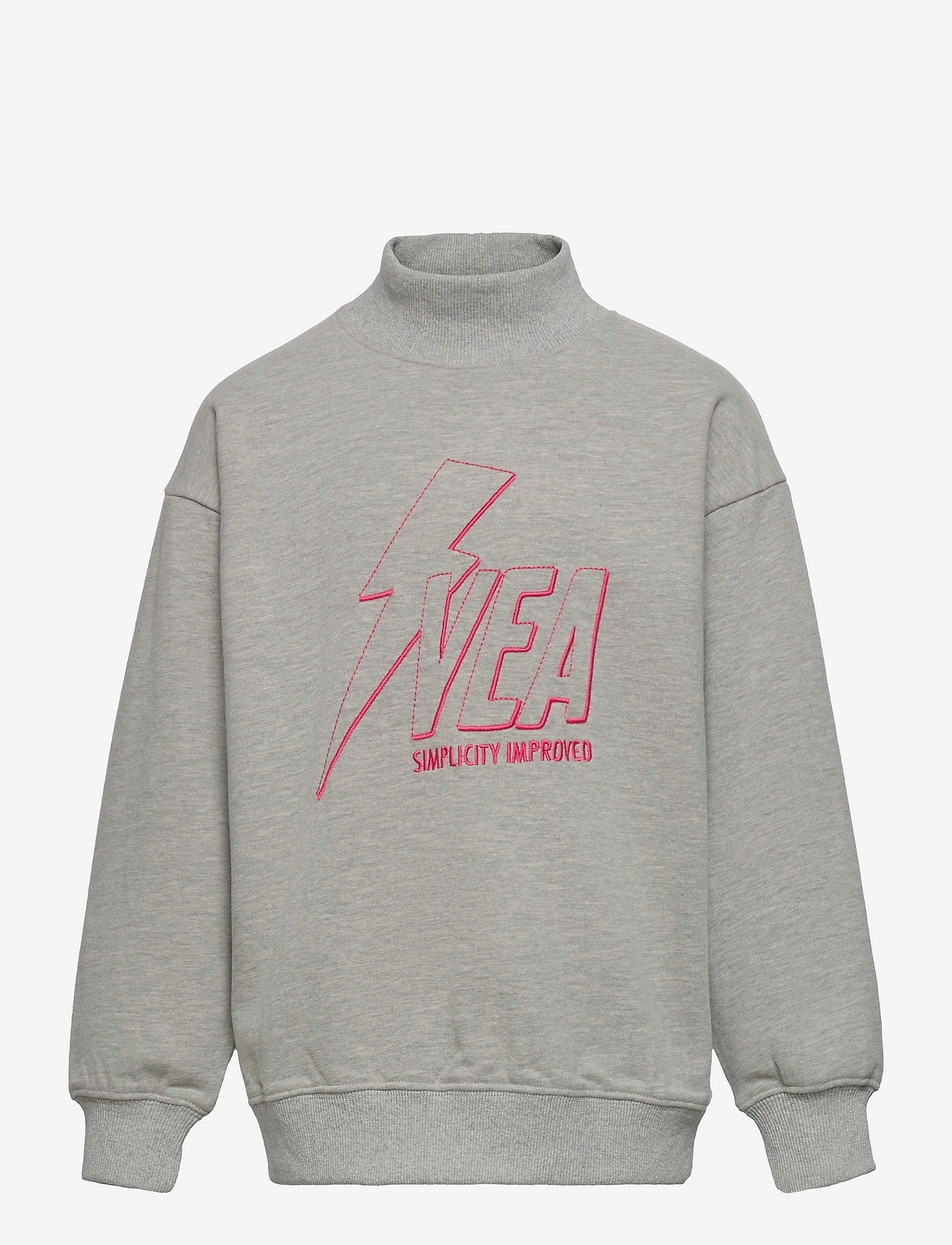 K. Mock Neck Sweat - GREY MELANGE