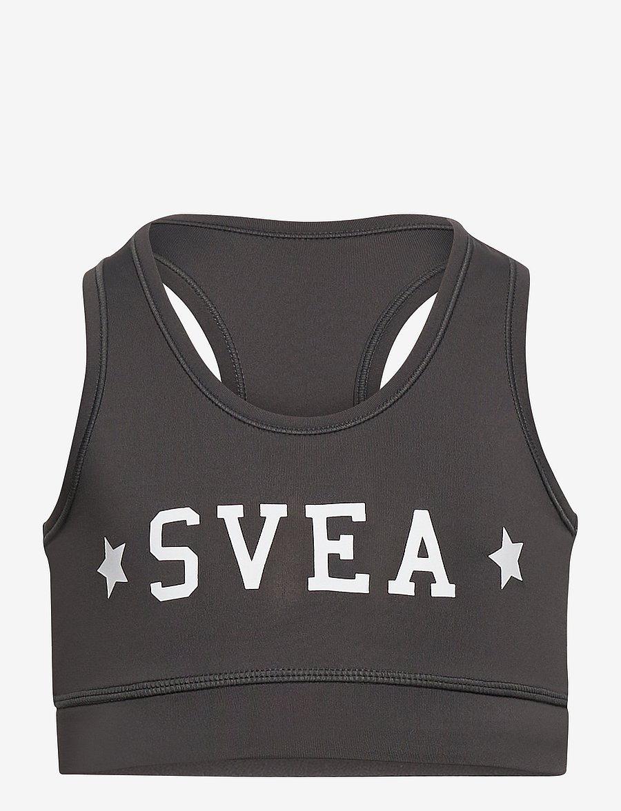 Svea - K. Sporty Star Top - oberteile - grey - 1