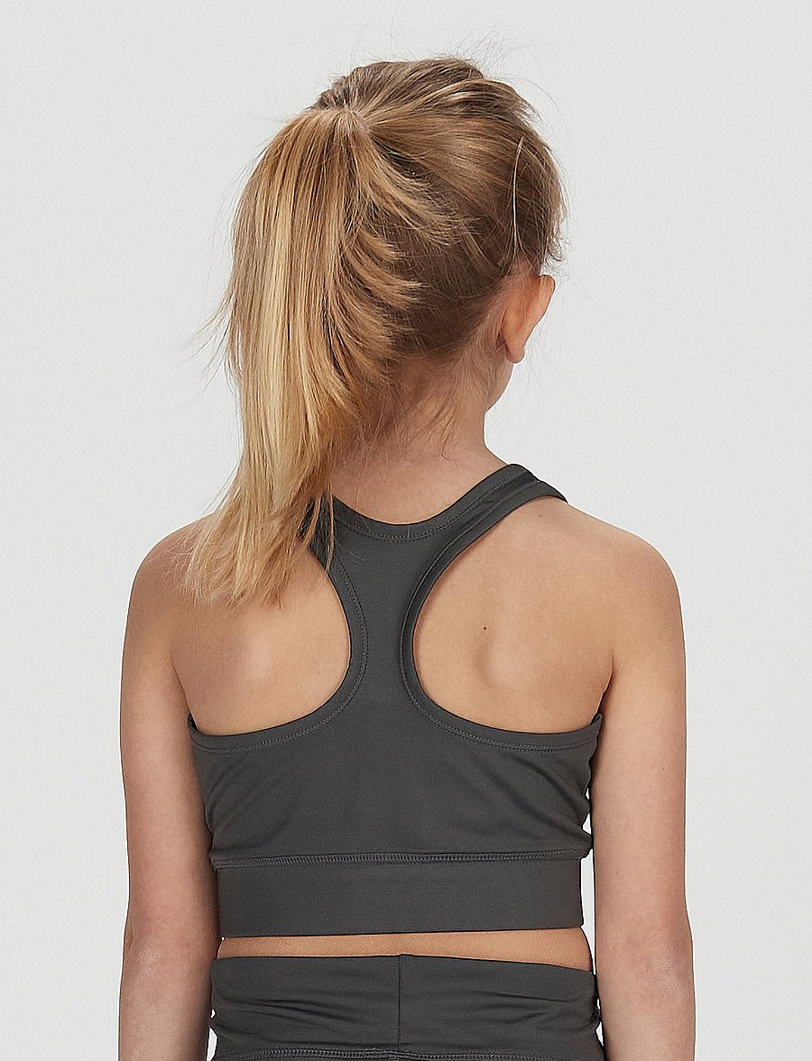 Svea - K. Sporty Star Top - oberteile - grey - 3