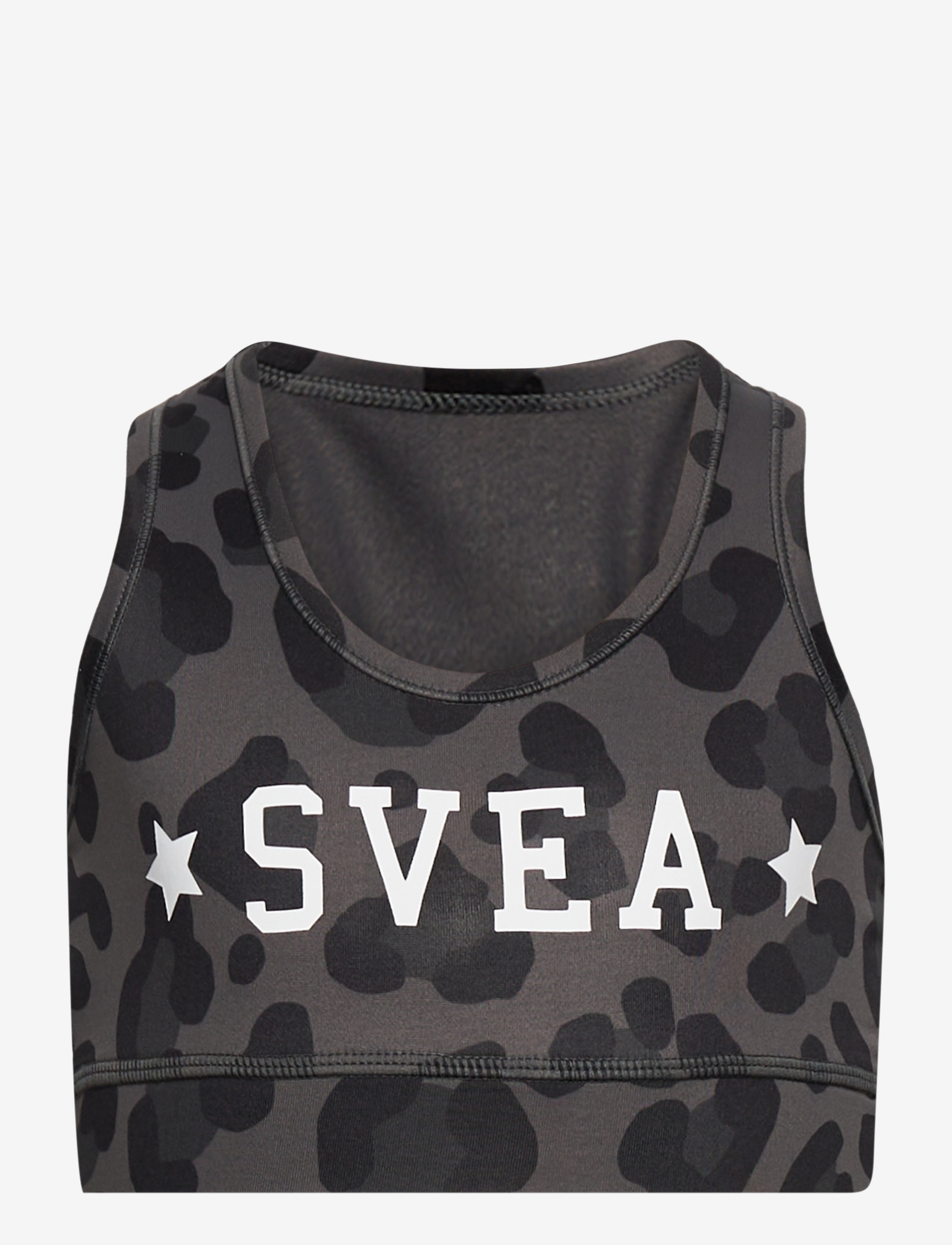 Svea K. Sporty Star Top - Kleidung - GREY LEO / black