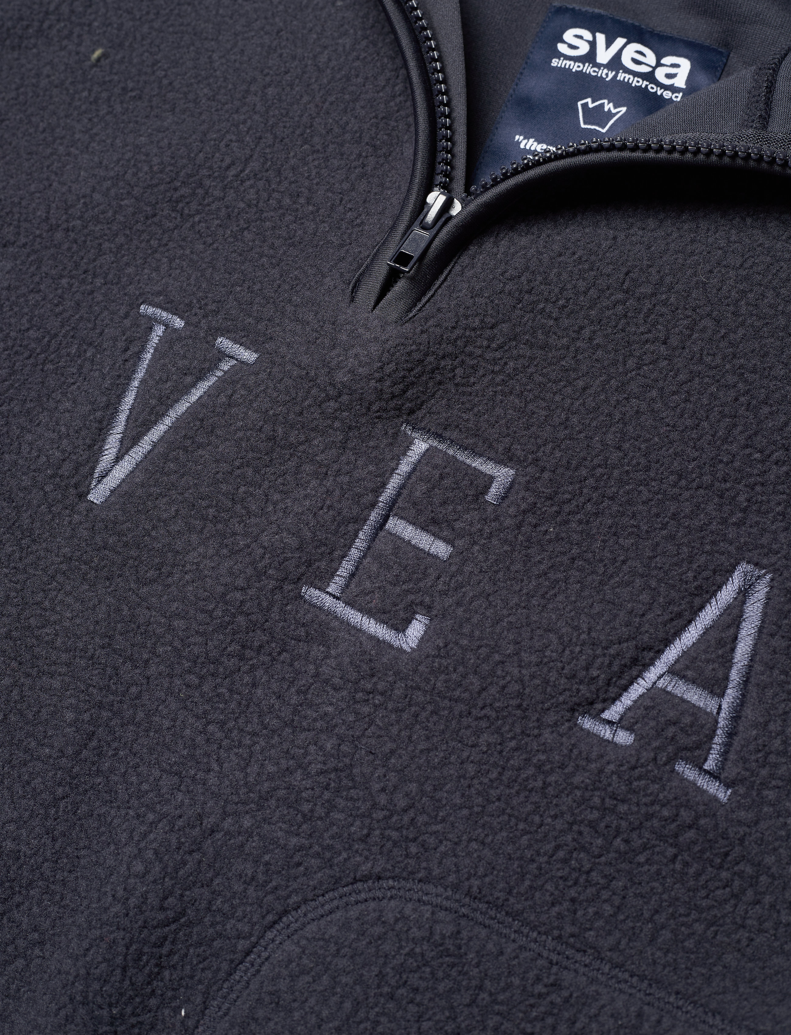 Svea - W. New Pile Hoodie - navy - 2