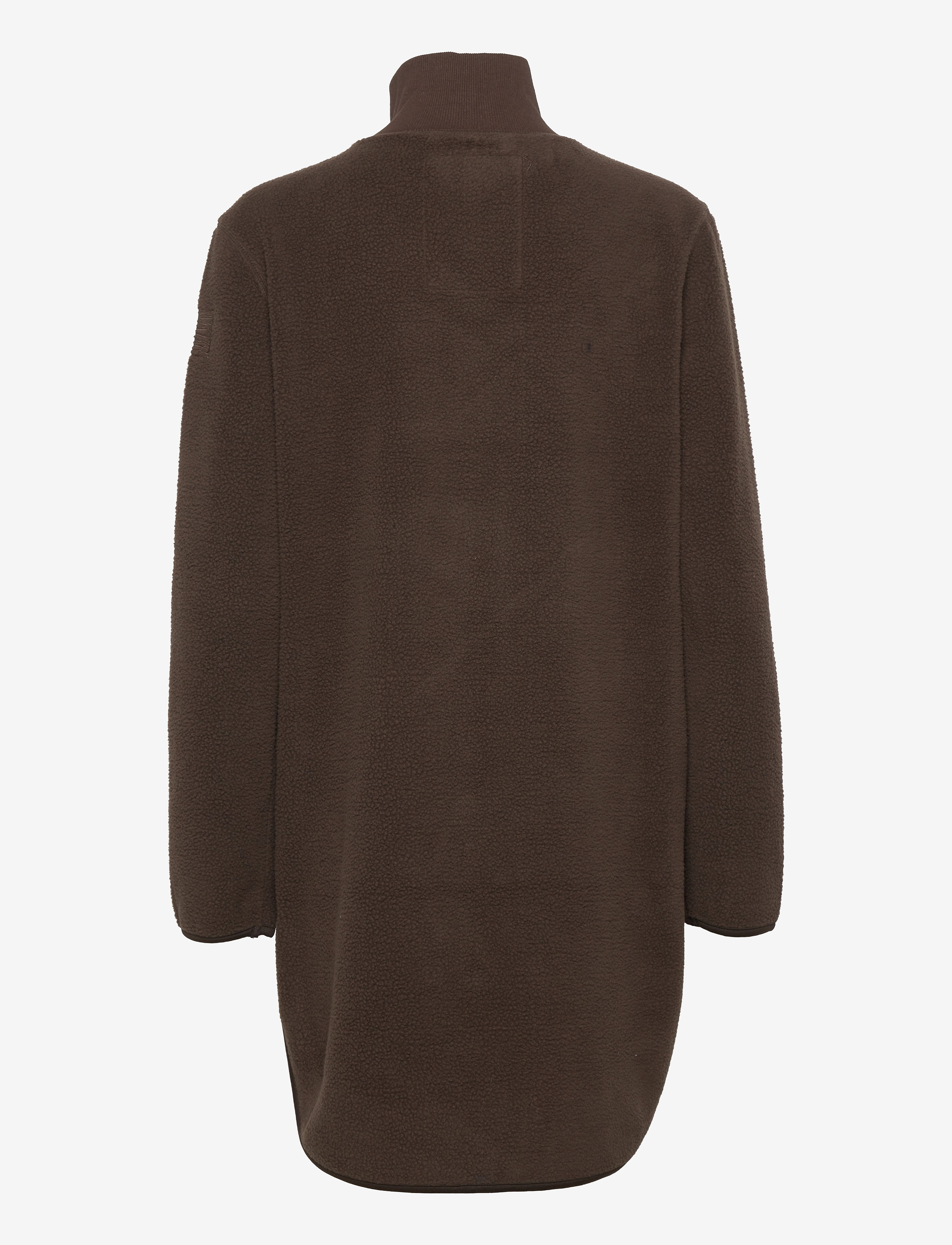 Svea - W. Long Pile Zip Sweat - brownie bit - 1