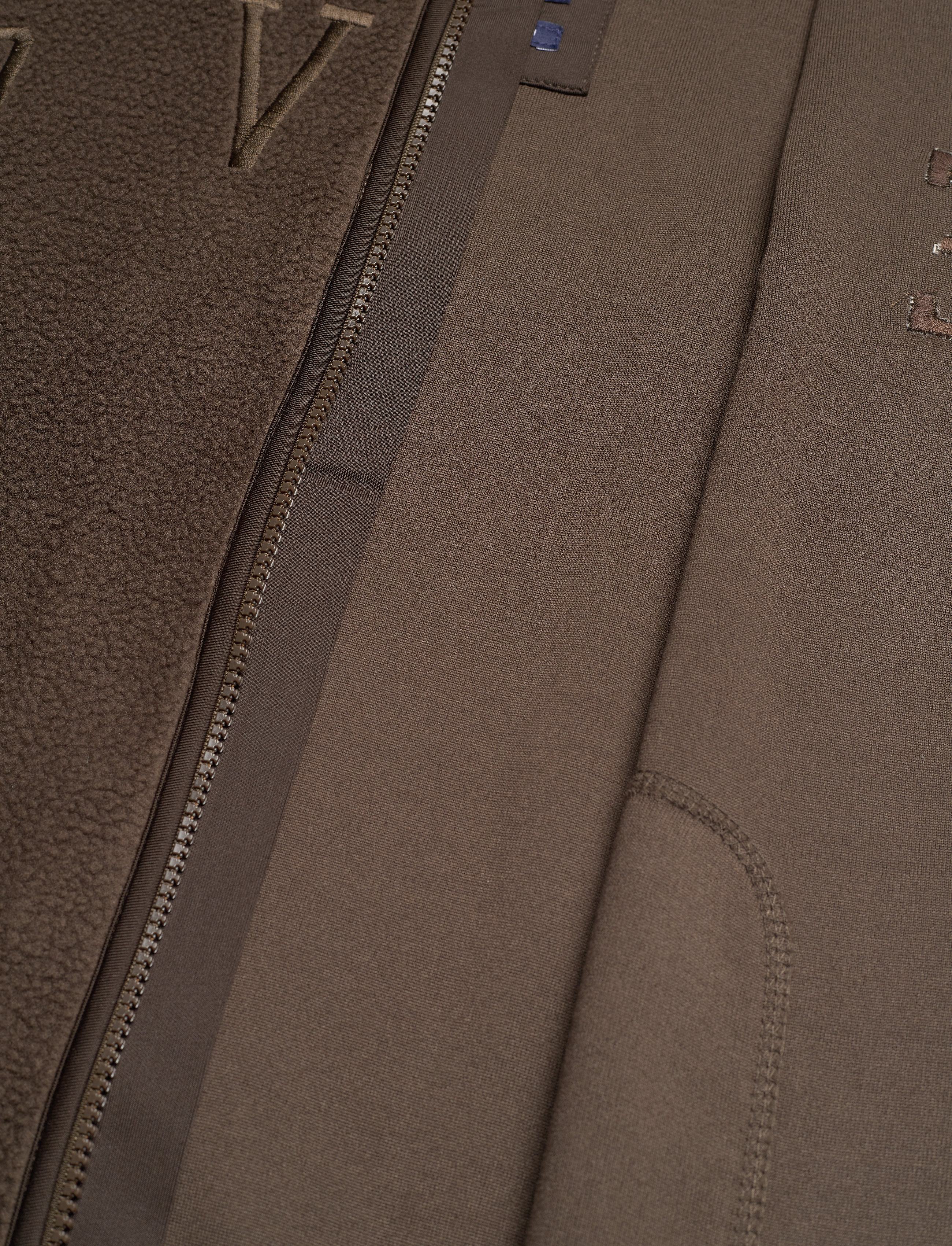 Svea - W. Long Pile Zip Sweat - brownie bit - 4