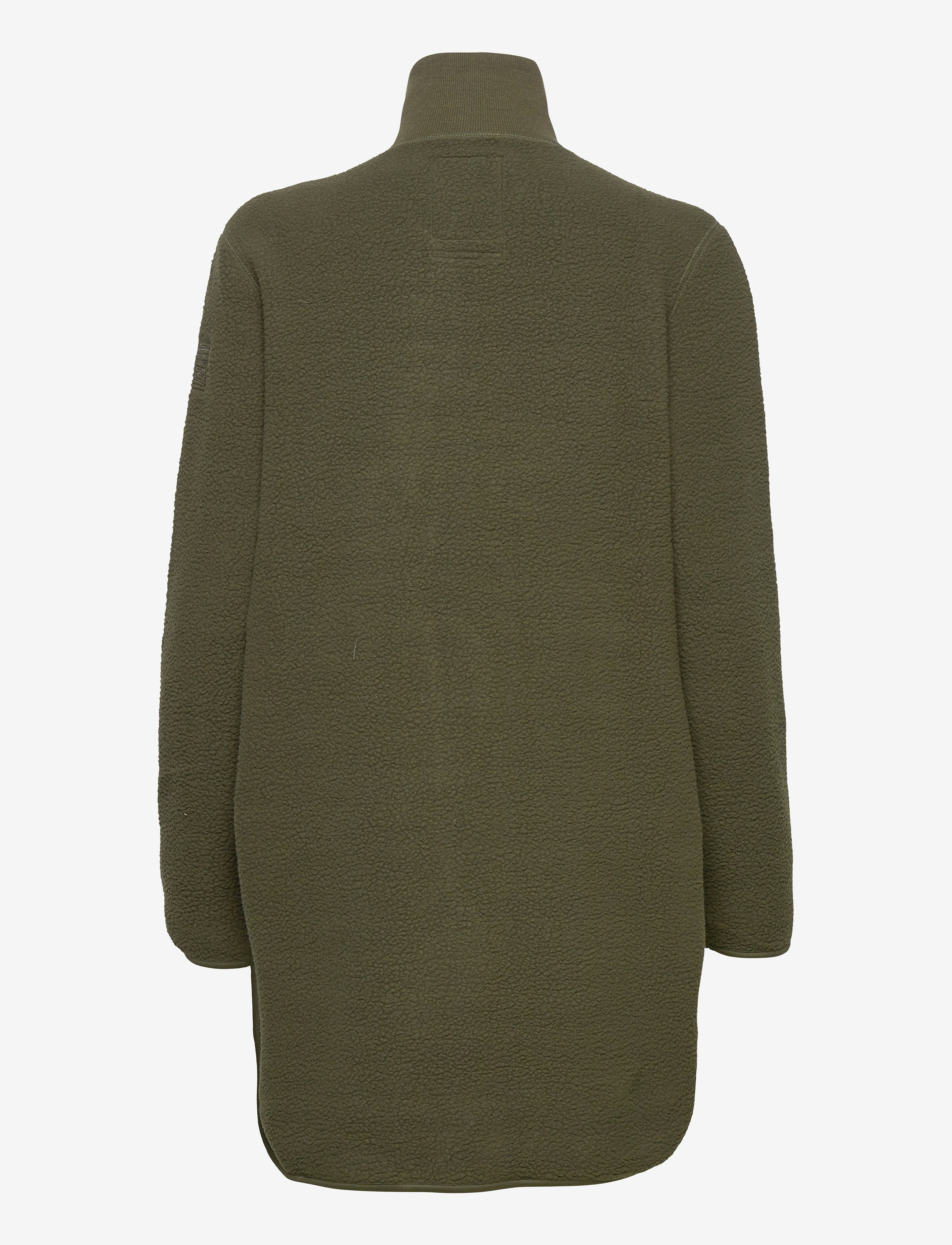 Svea - W. Long Pile Zip Sweat - dark army - 1