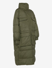 Svea - W. Balloon Sleeve Puffer Coat - winter jackets - dark army - 2