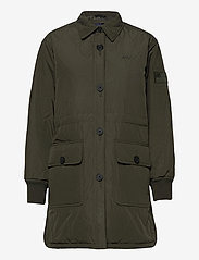 Svea - W. Queens Shirt Jacket - spring jackets - dark army - 0