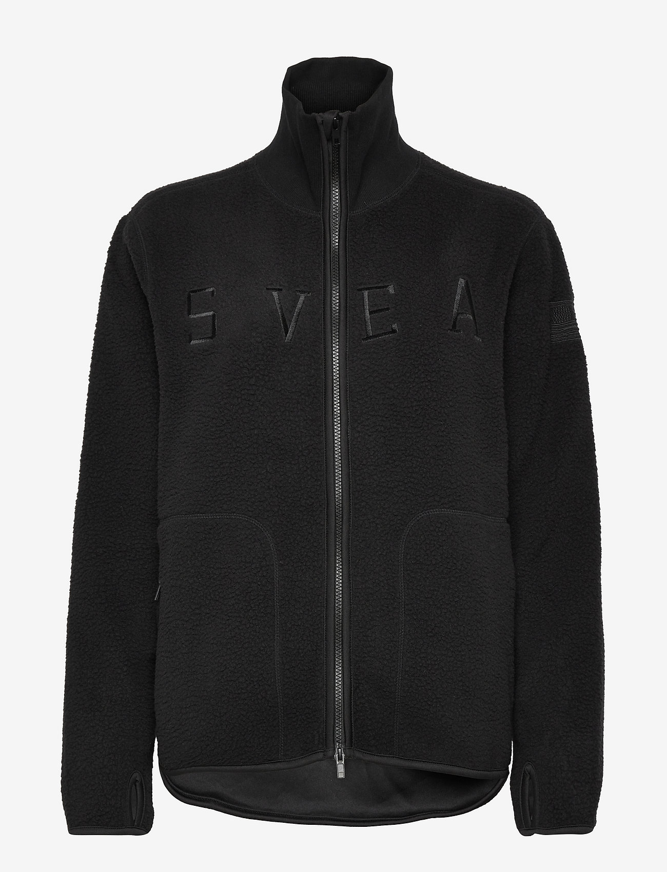 Svea - W. Pile Turtle Zip Sweat - black - 0