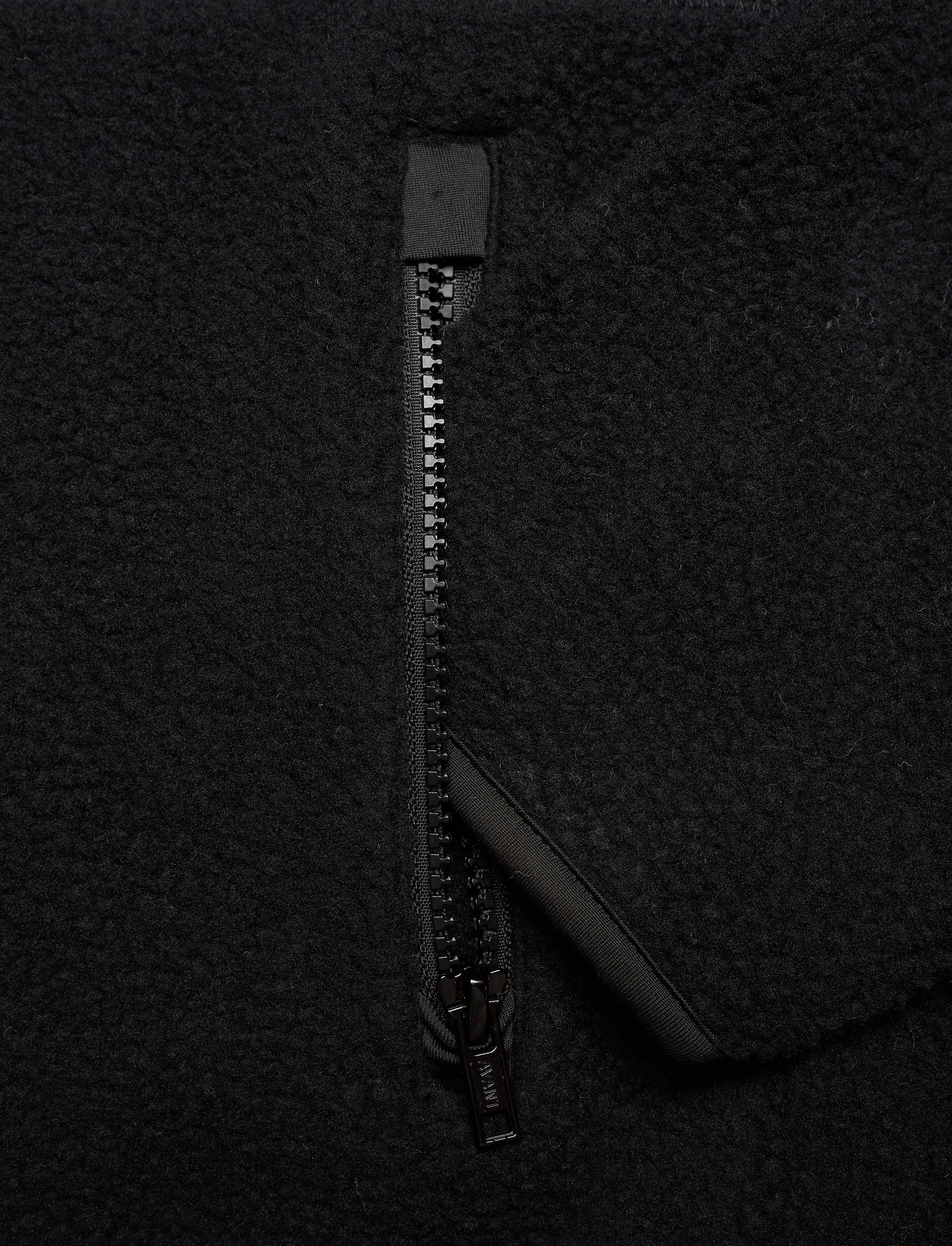 Svea - M. Pile Turtle Zip Sweat - black - 3