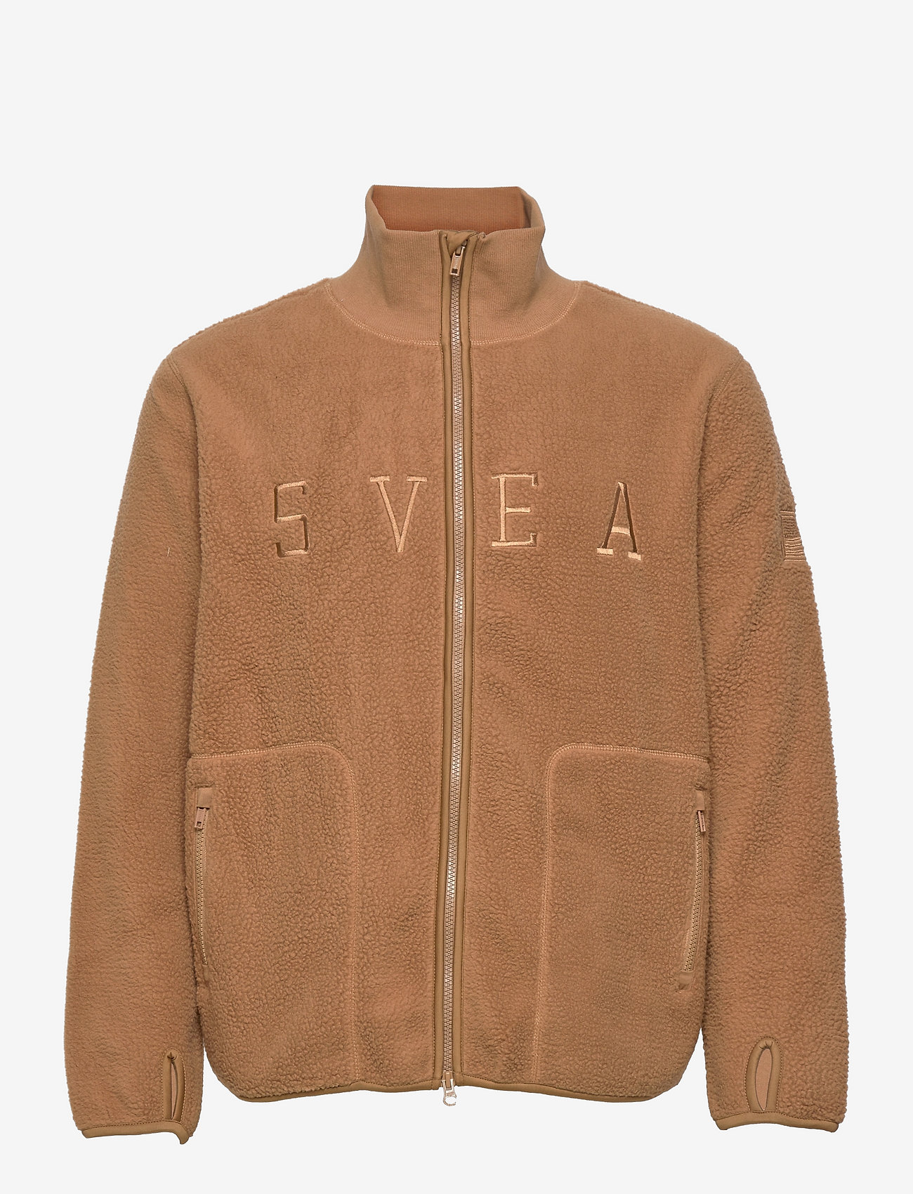 M. Pile Turtle Zip Sweat - CAMEL