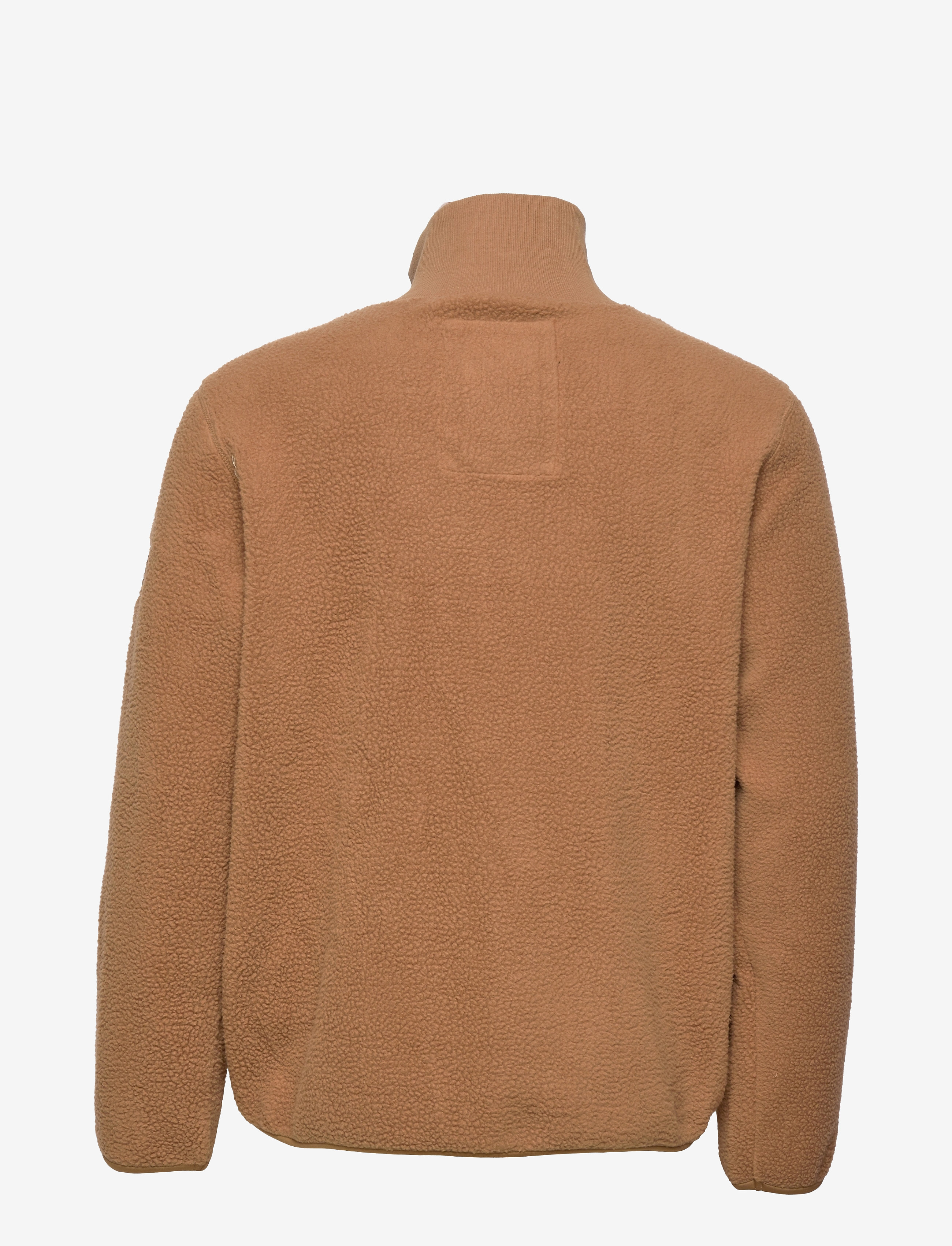 Svea - M. Pile Turtle Zip Sweat - camel - 1