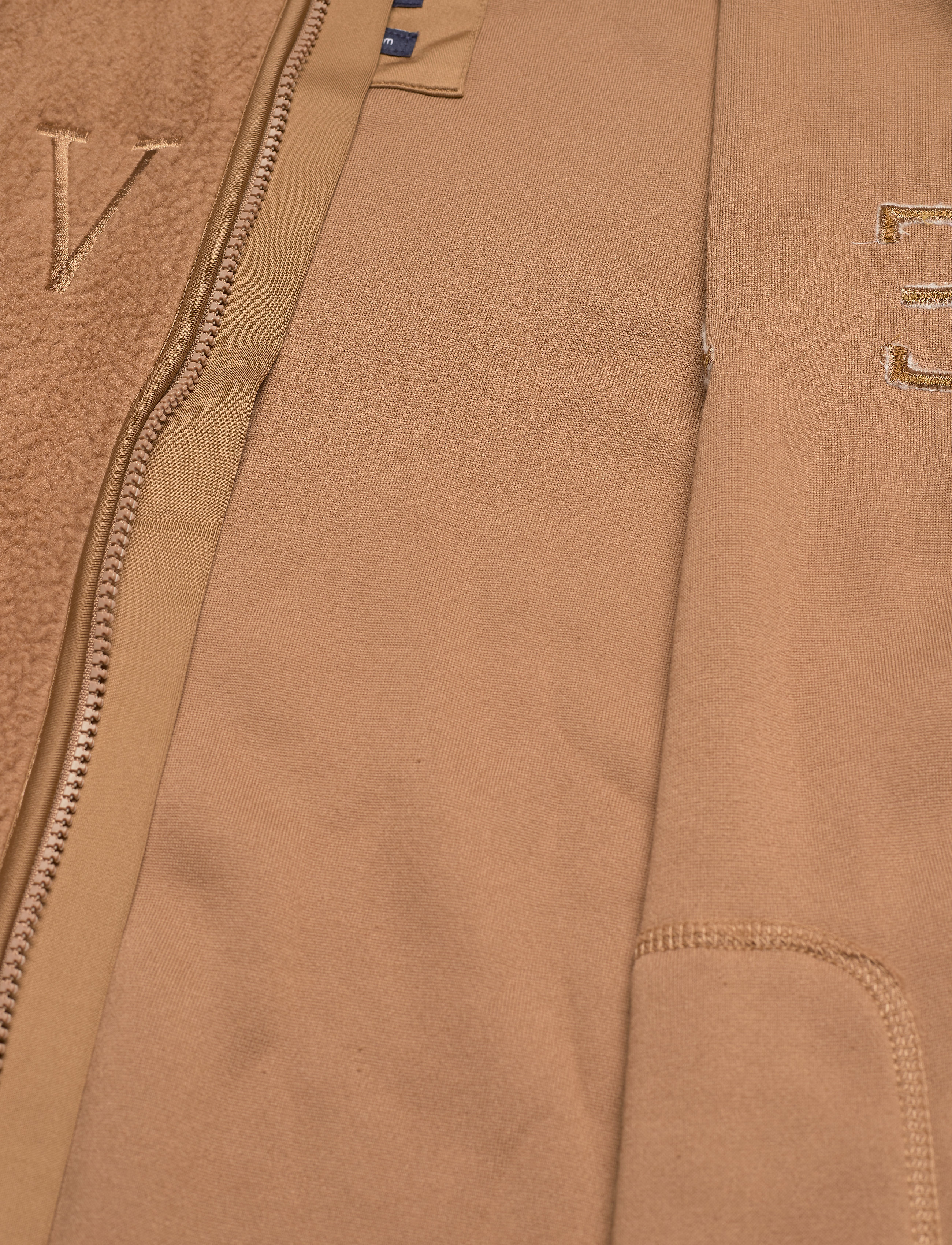 Svea - M. Pile Turtle Zip Sweat - camel - 4