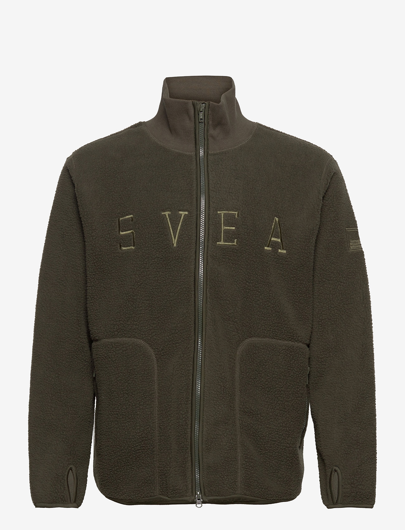 M. Pile Turtle Zip Sweat - DARK ARMY