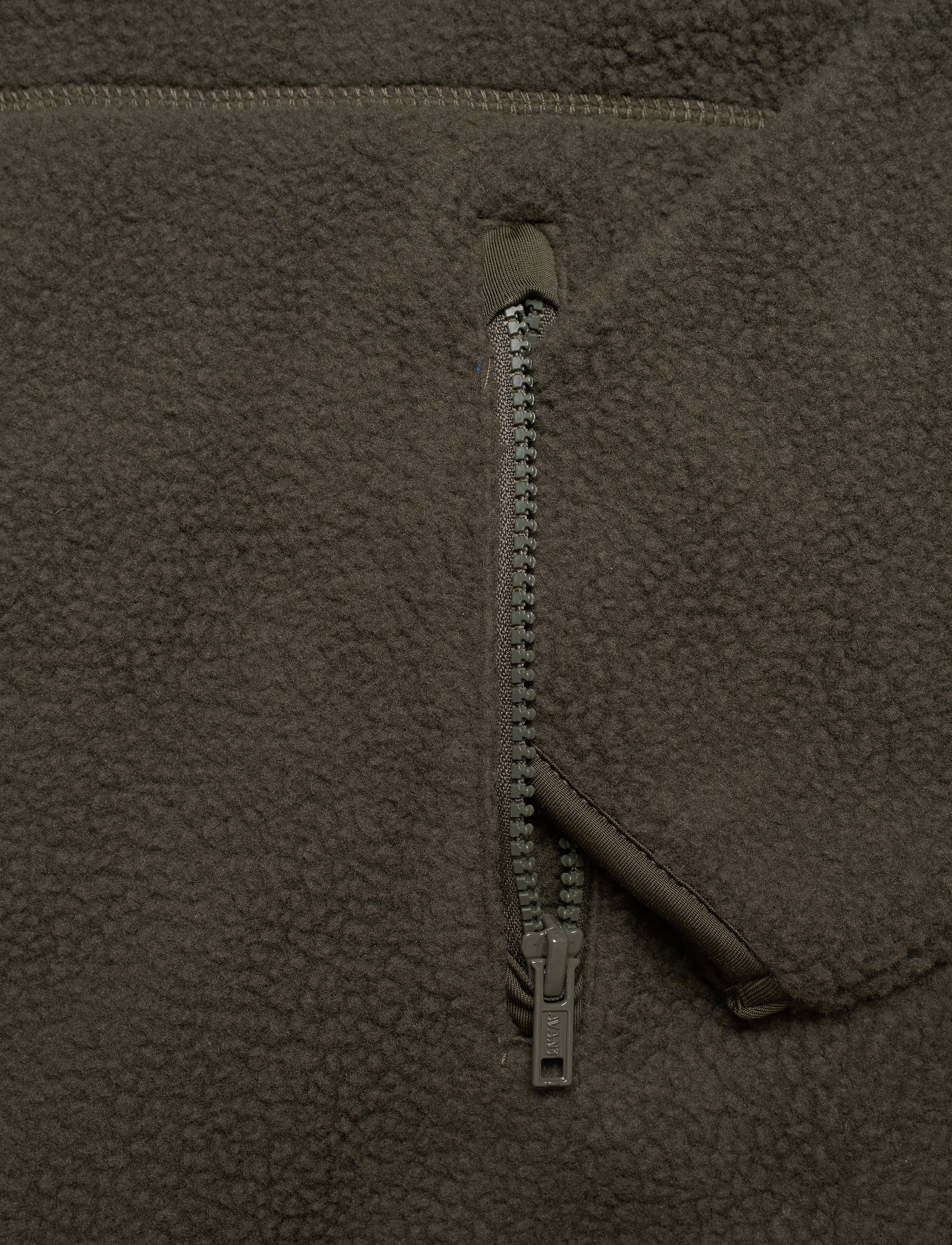 Svea - M. Pile Turtle Zip Sweat - dark army - 3