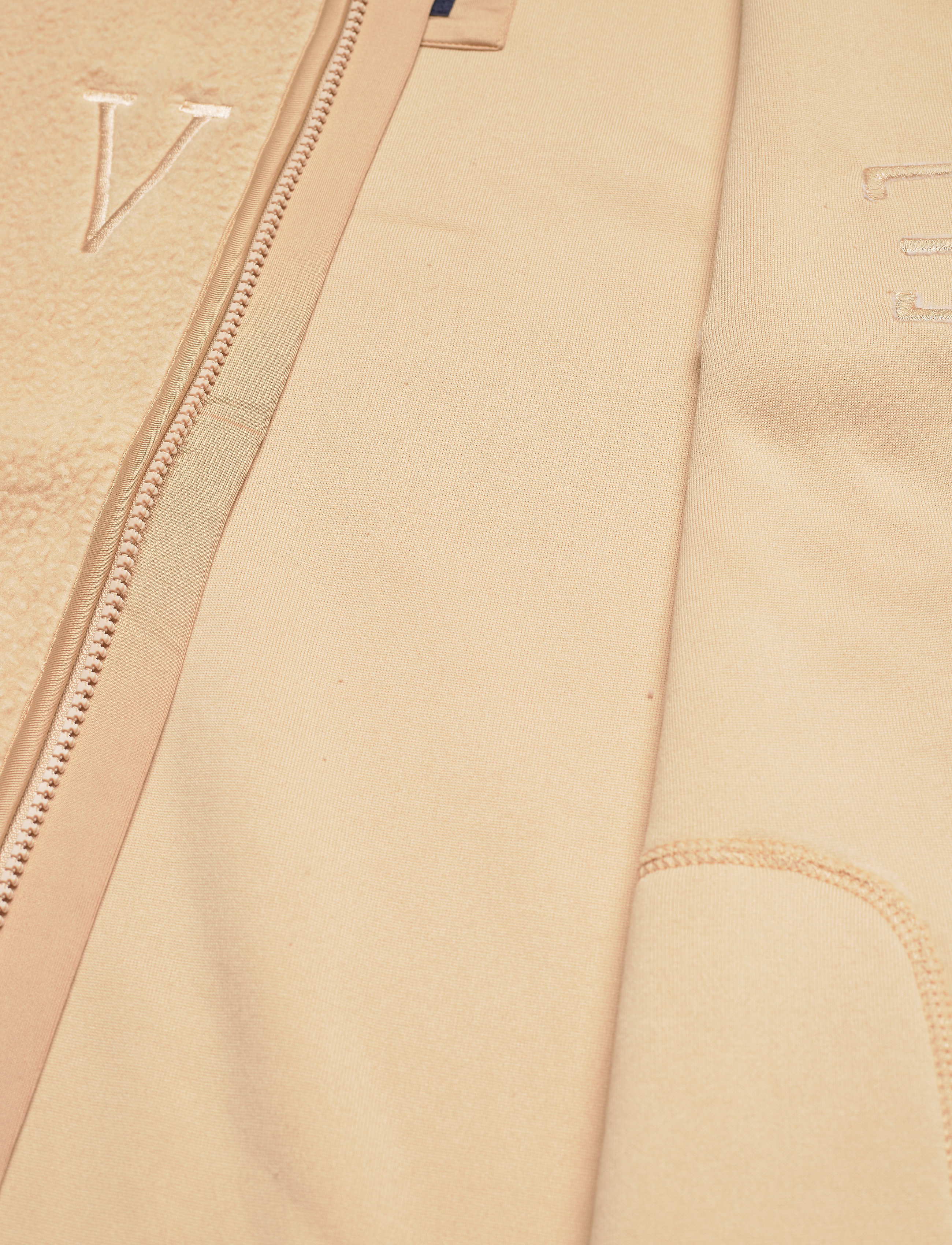 Svea - M. Pile Turtle Zip Sweat - sand - 4