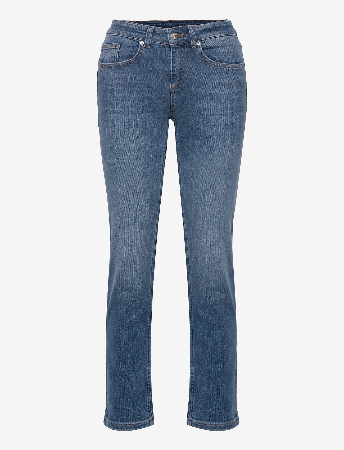 Svea - W. Perfect Straight Denim - raka jeans - blue denim - 0