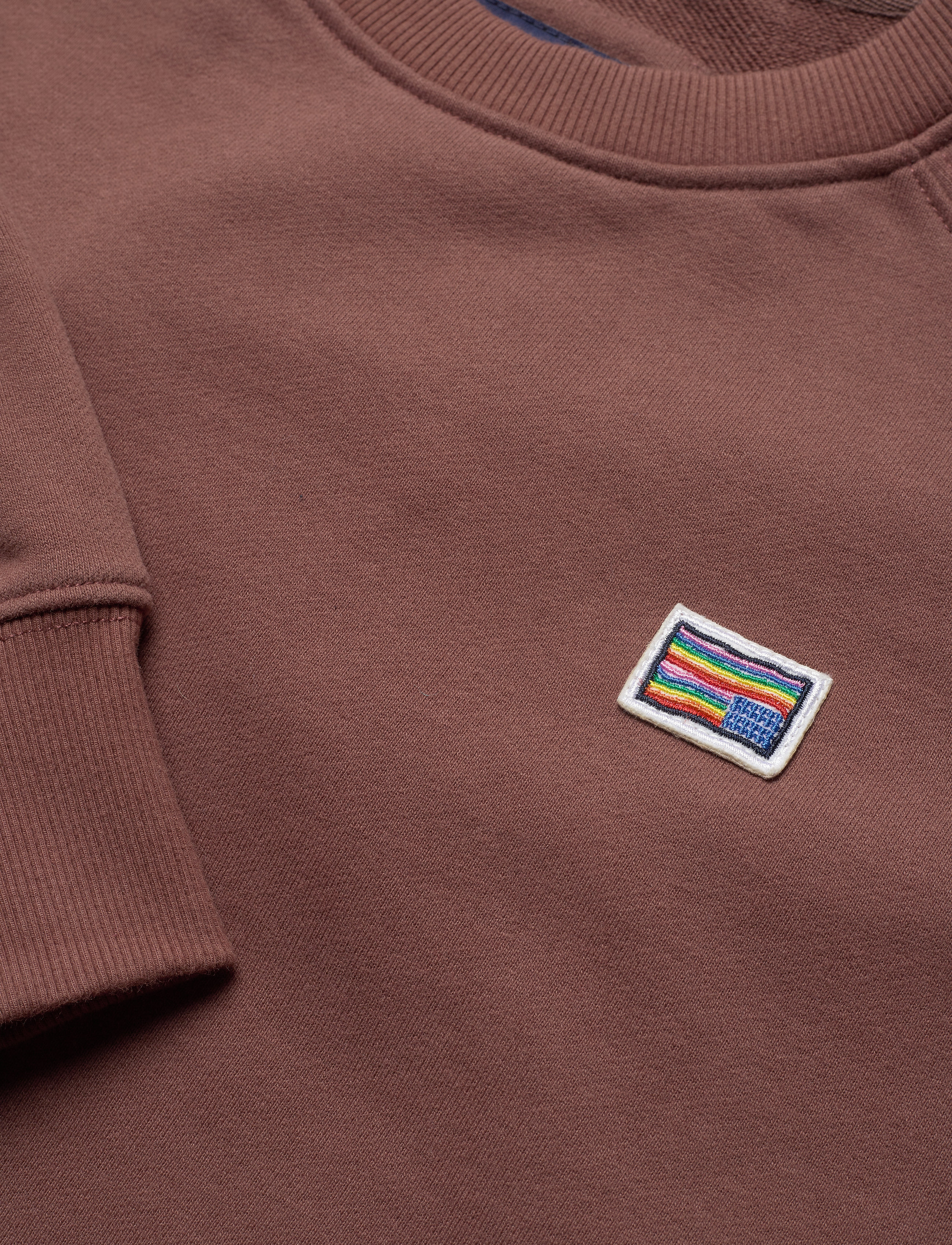 Svea - W. Mini Flag Badge Sweat - brownie bit - 2