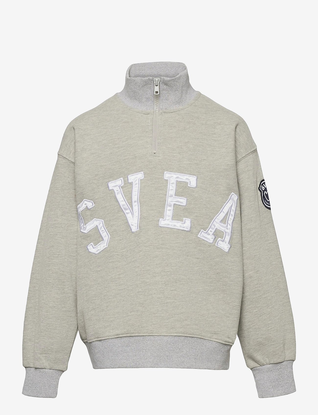 Svea - K. Half Zip Svea Sweat - grey melange - 0