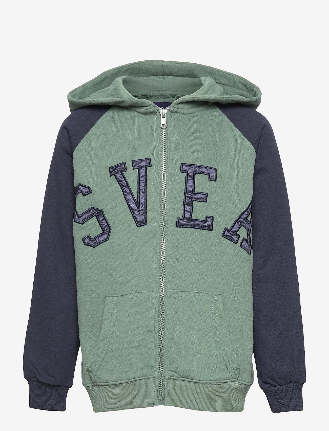 K. Raglan Zip Hood - GRASS GREEN