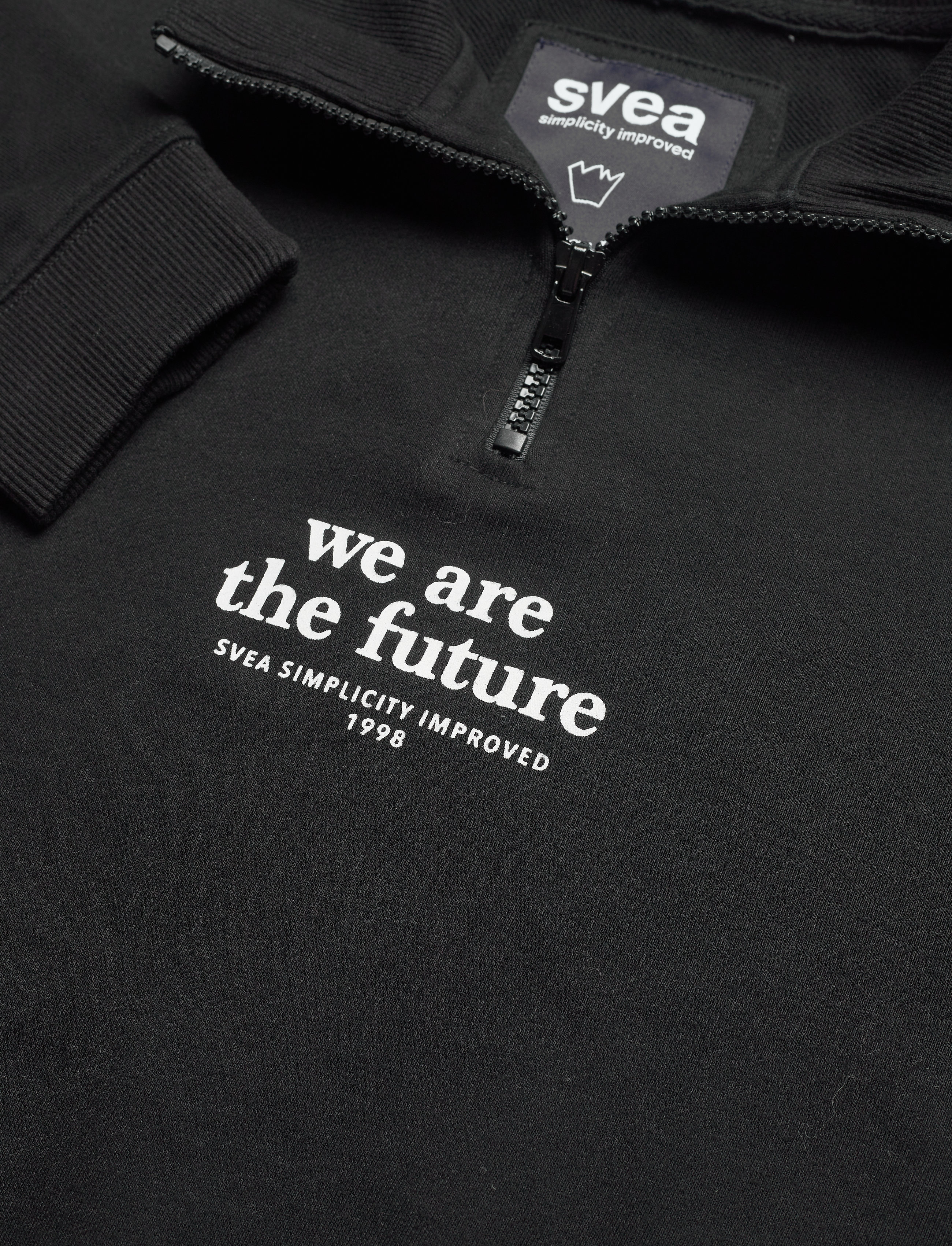 Svea - W. Half Zip Sweat - kvinnor - black - 2