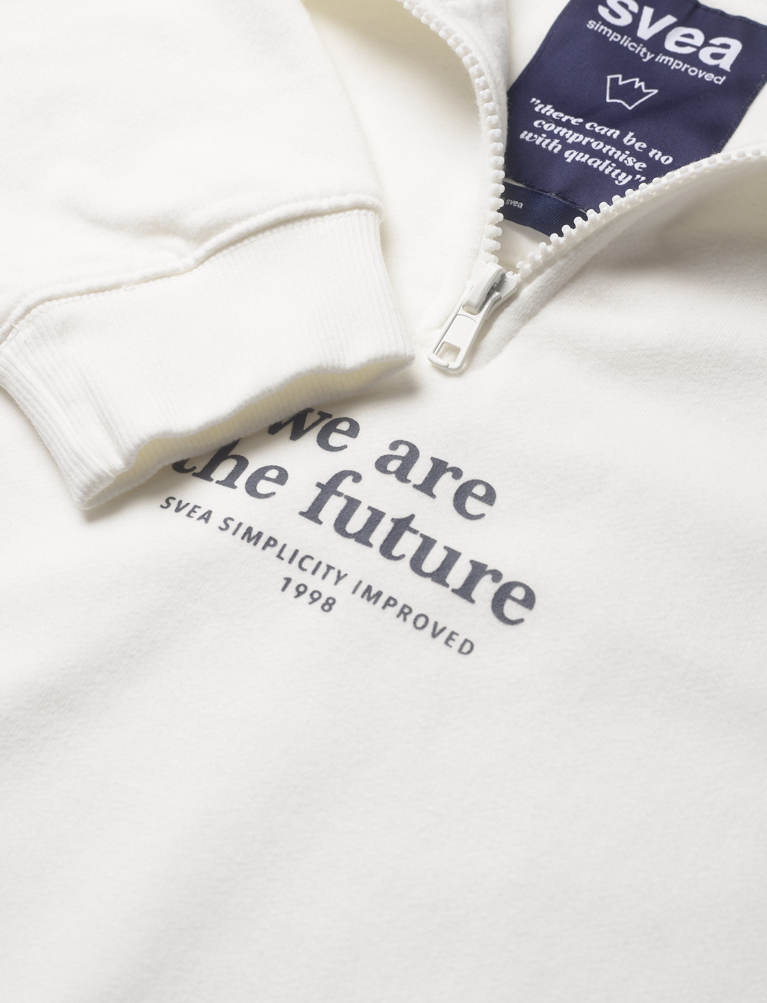 Svea - W. Half Zip Sweat - women - broken white - 2