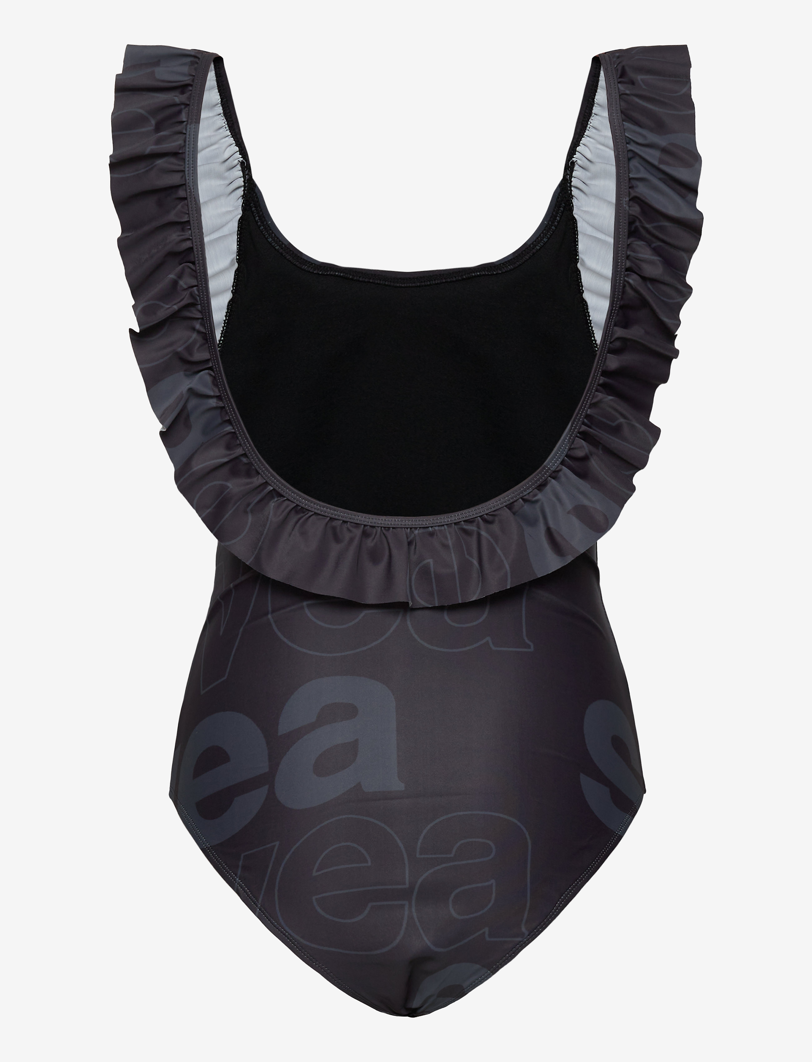 Svea - W. Ruffle Swimsuit - badedragter - black - 1