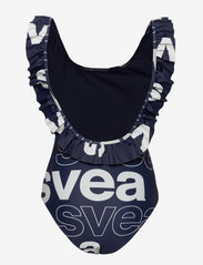 Svea - W. Ruffle Swimsuit - uimapuvut - navy - 1