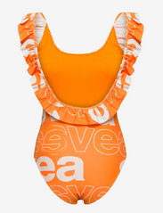 Svea - W. Ruffle Swimsuit - moterims - strong orange - 1