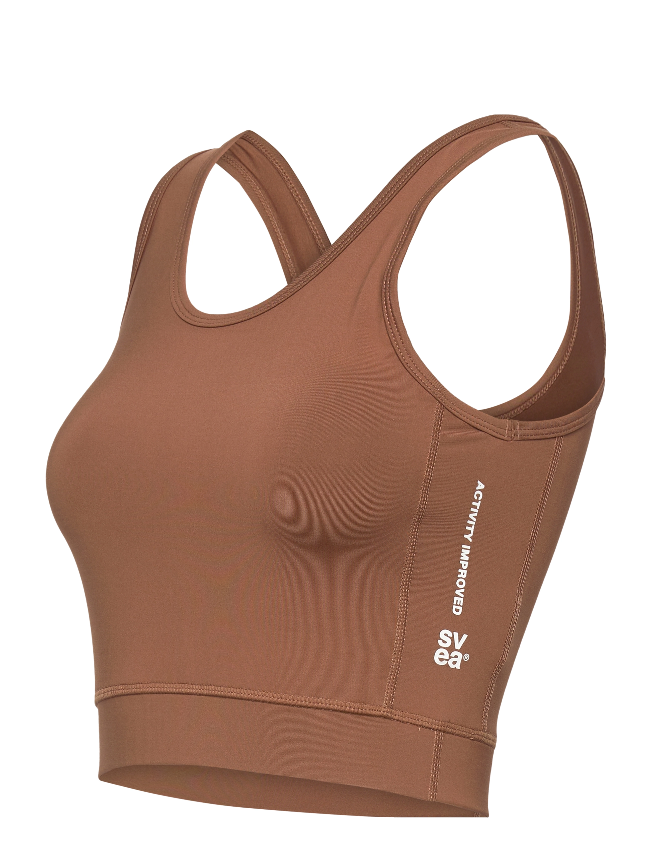 Svea - W. Logo Sport Top - light brown - 2