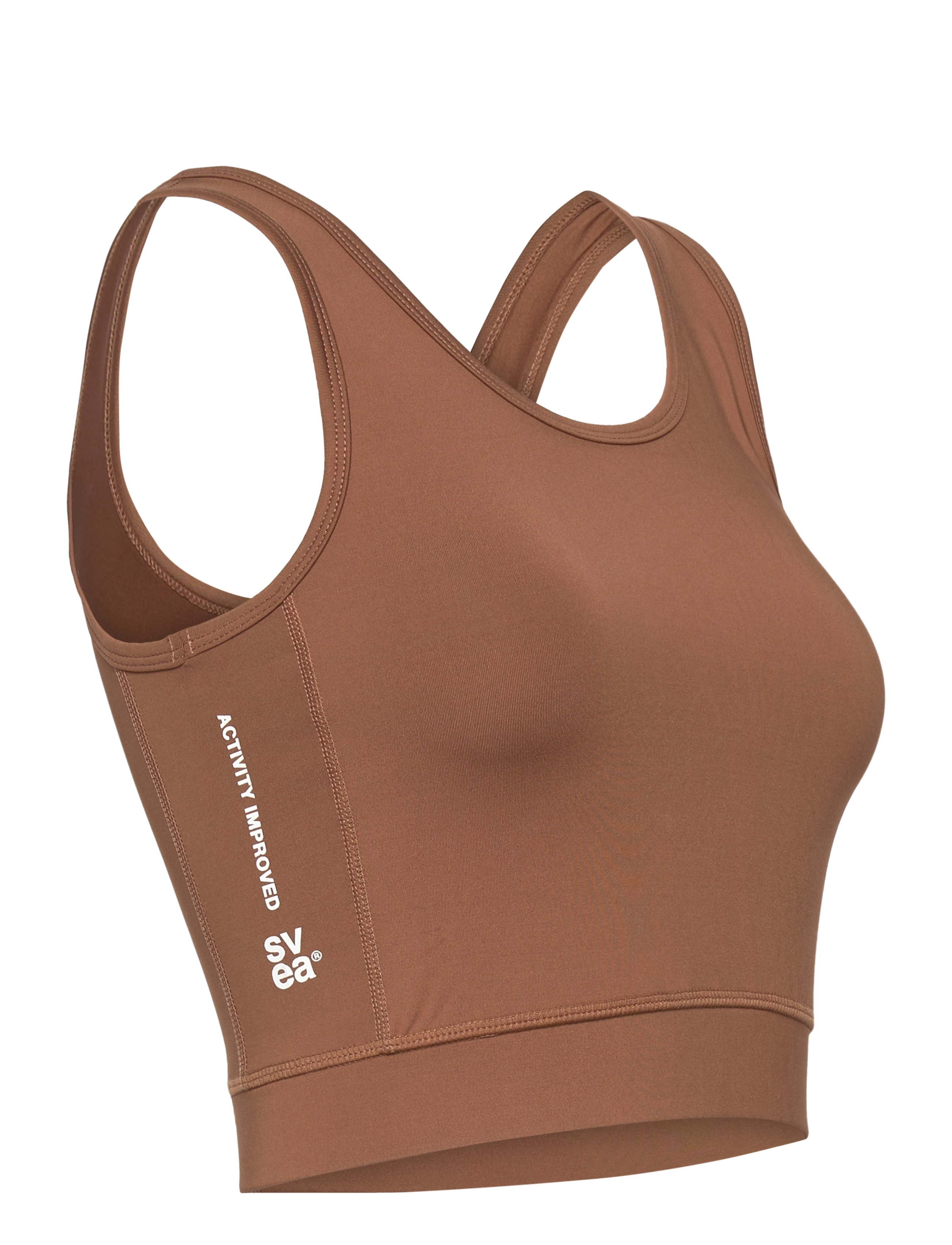 Svea - W. Logo Sport Top - light brown - 3