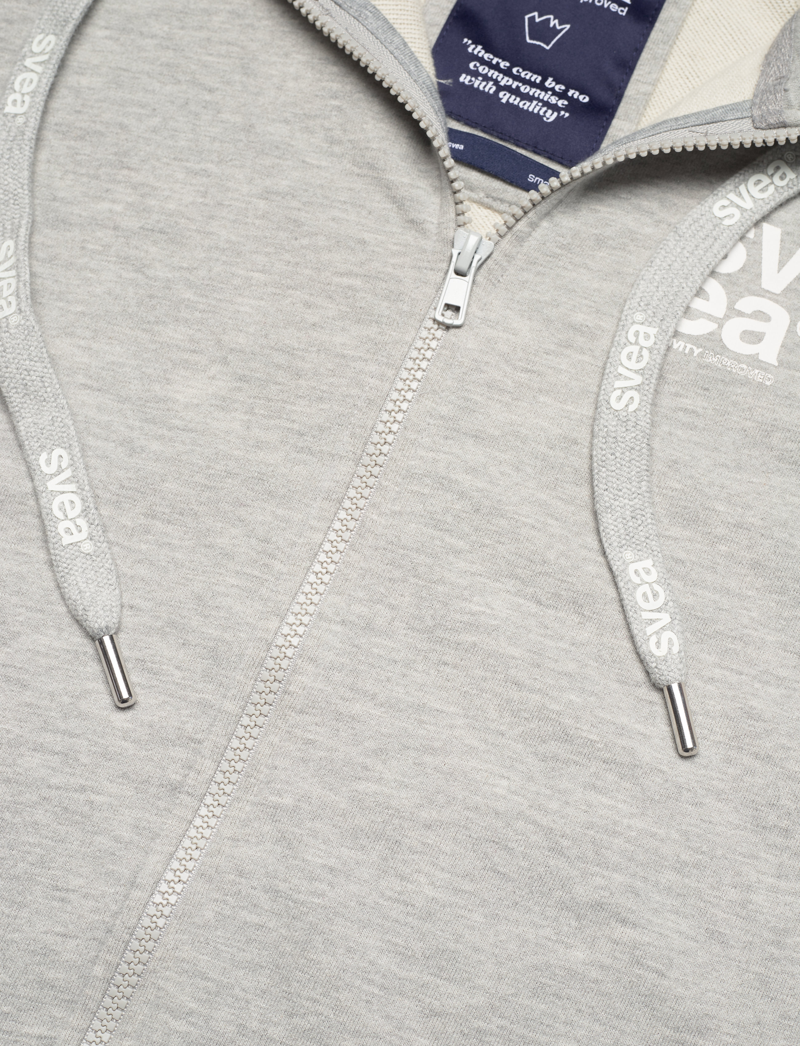 Svea - W. Fitted Zip Hoodie - grey - 2