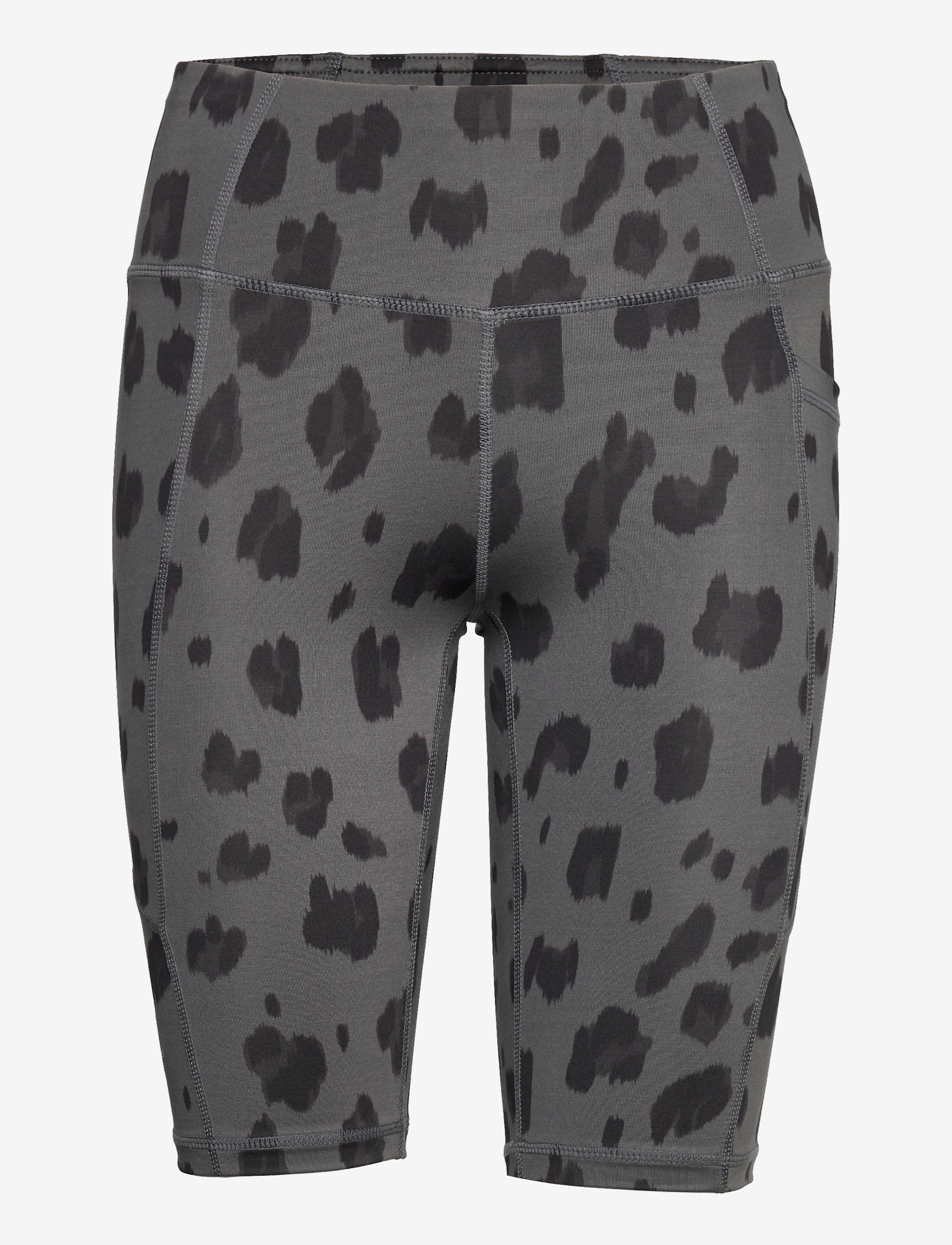 W. Tonal Leo Biker Shorts - BLACK/GREY