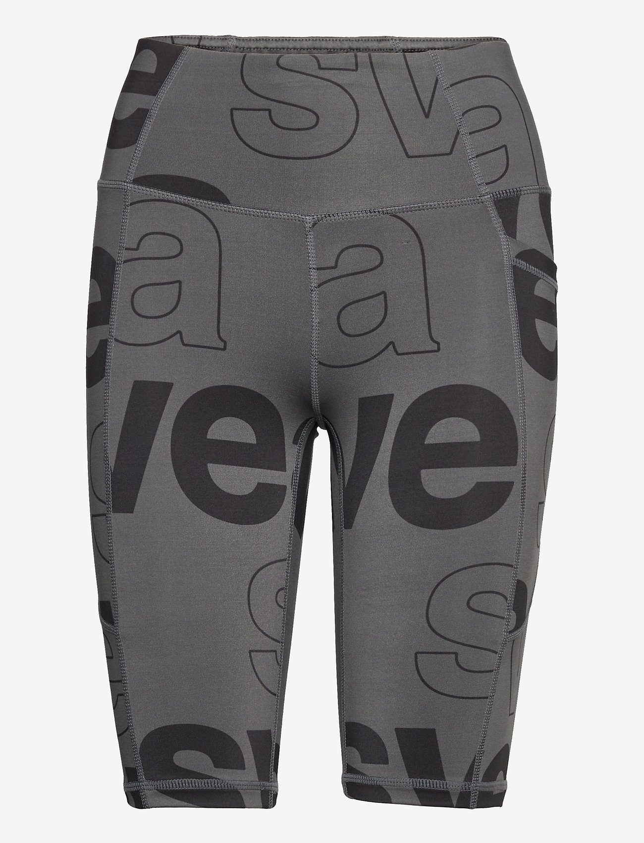 Svea - W. Big Logo Biker Shorts - trening shorts - dark grey - 0