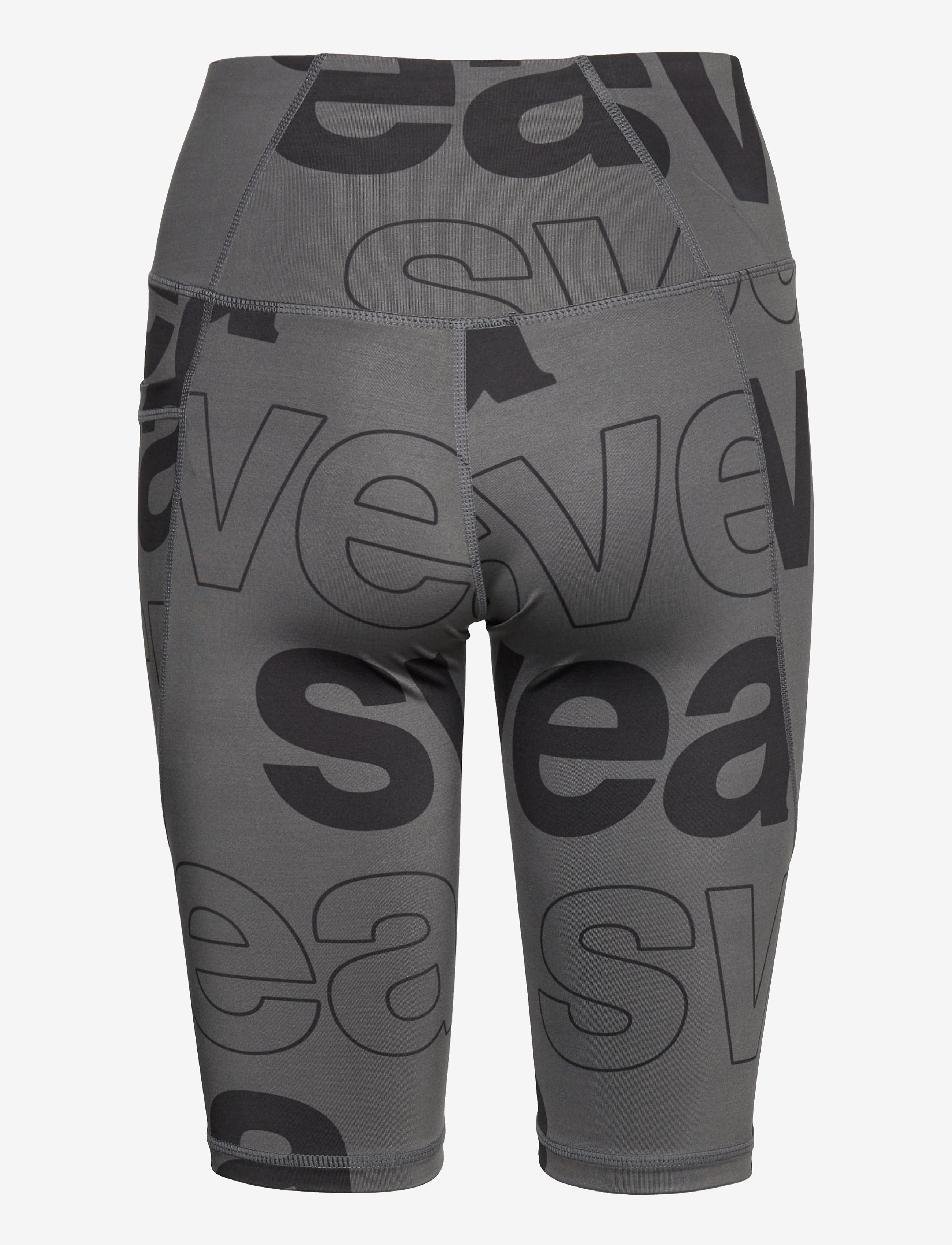 Svea - W. Big Logo Biker Shorts - 1/2 længde - dark grey - 1