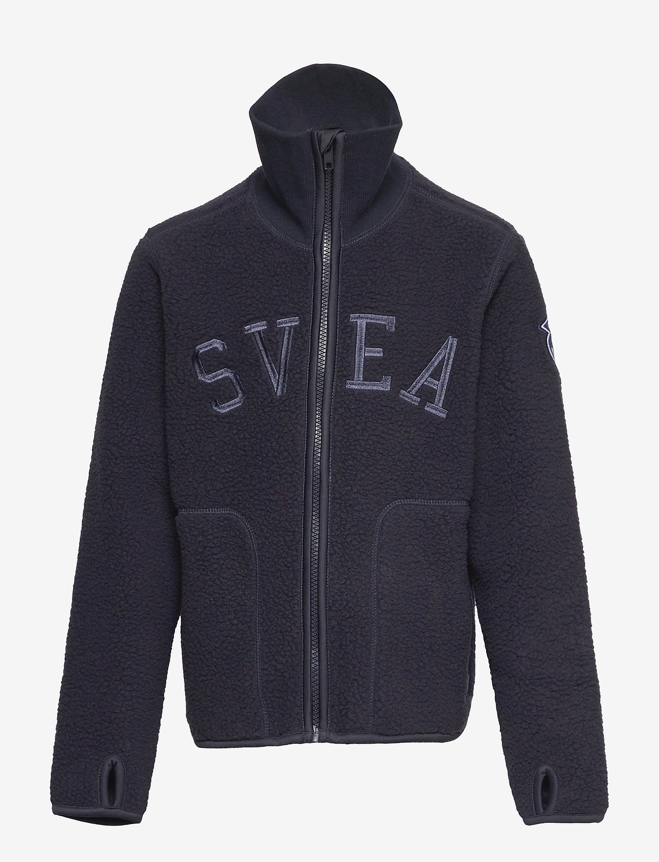 Svea - K. Pile Turtle Zip Sweat - navy - 0