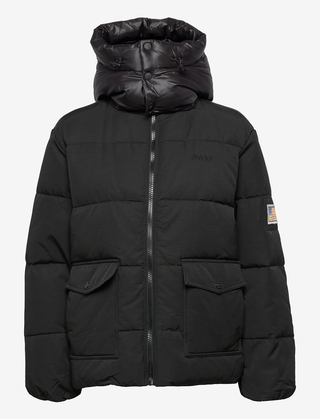 Svea - W. Hooded Puffer Jacket - overtøj - black - 0