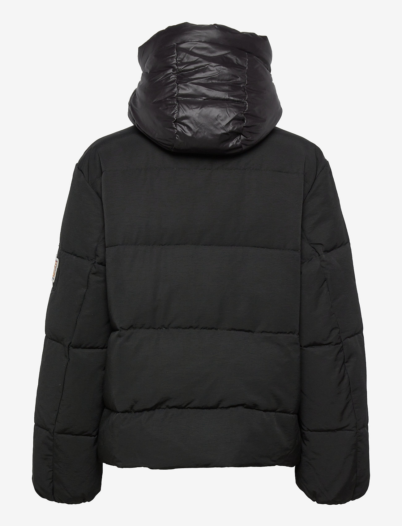 Svea - W. Hooded Puffer Jacket - winter jackets - black - 1