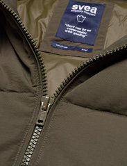 Svea - W. Hooded Puffer Jacket - winter jackets - dark army - 2