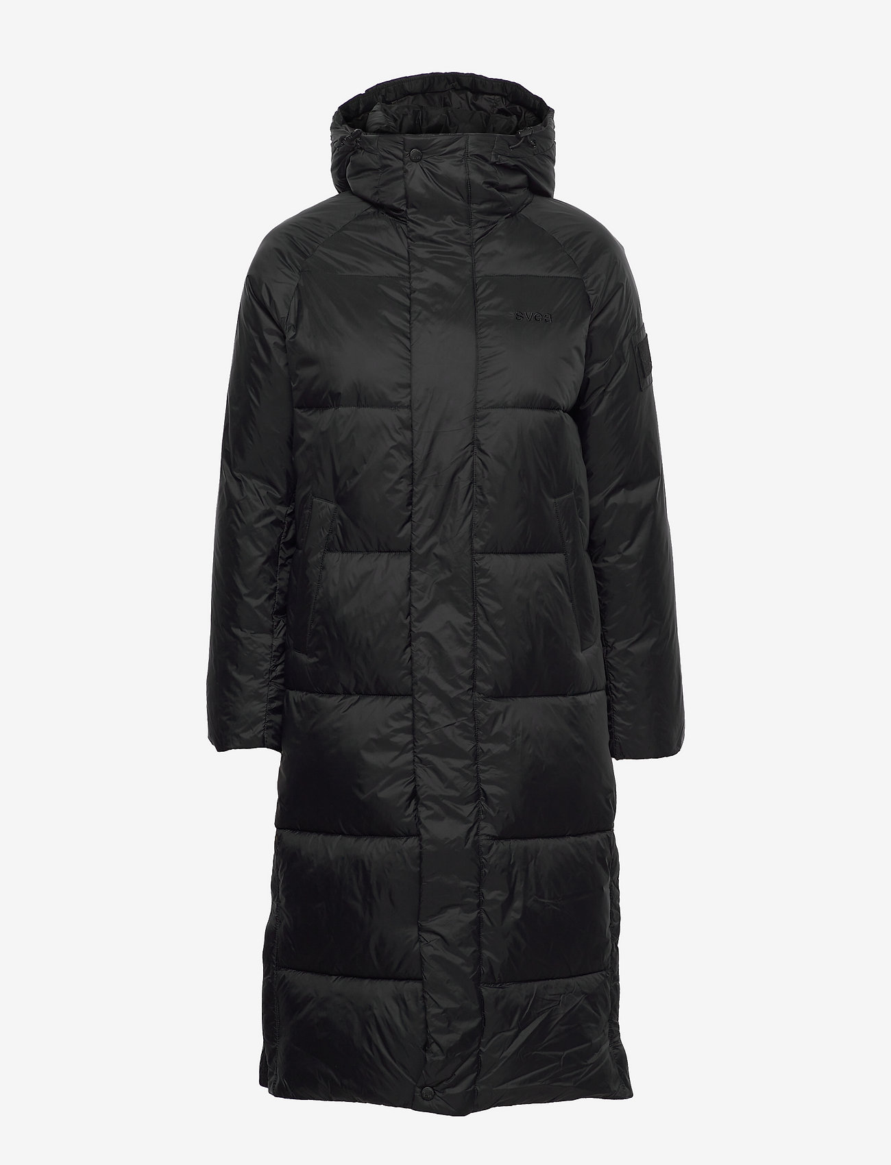 Svea - W. Loose Hood Coat - black - 0