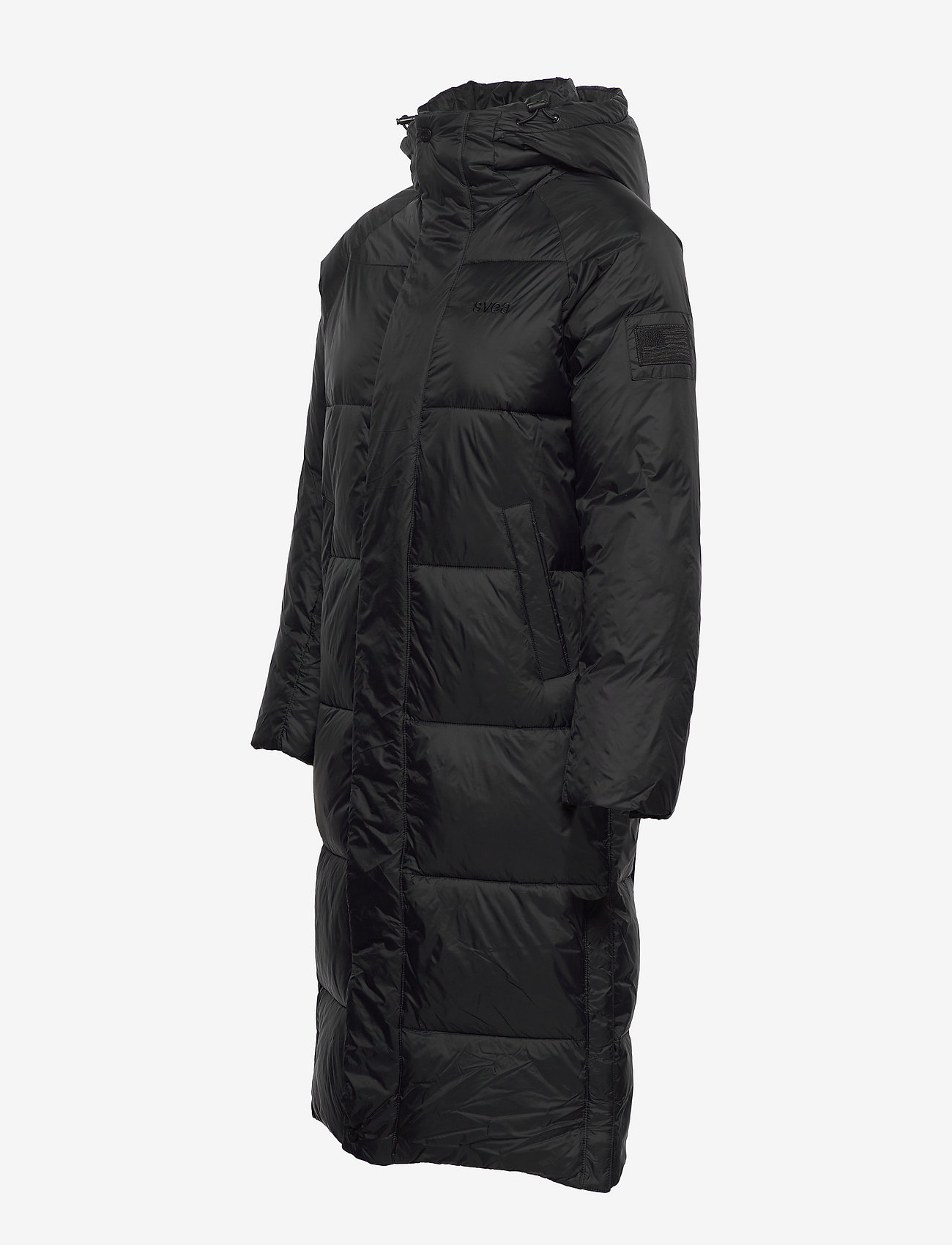 Svea - W. Loose Hood Coat - black - 2