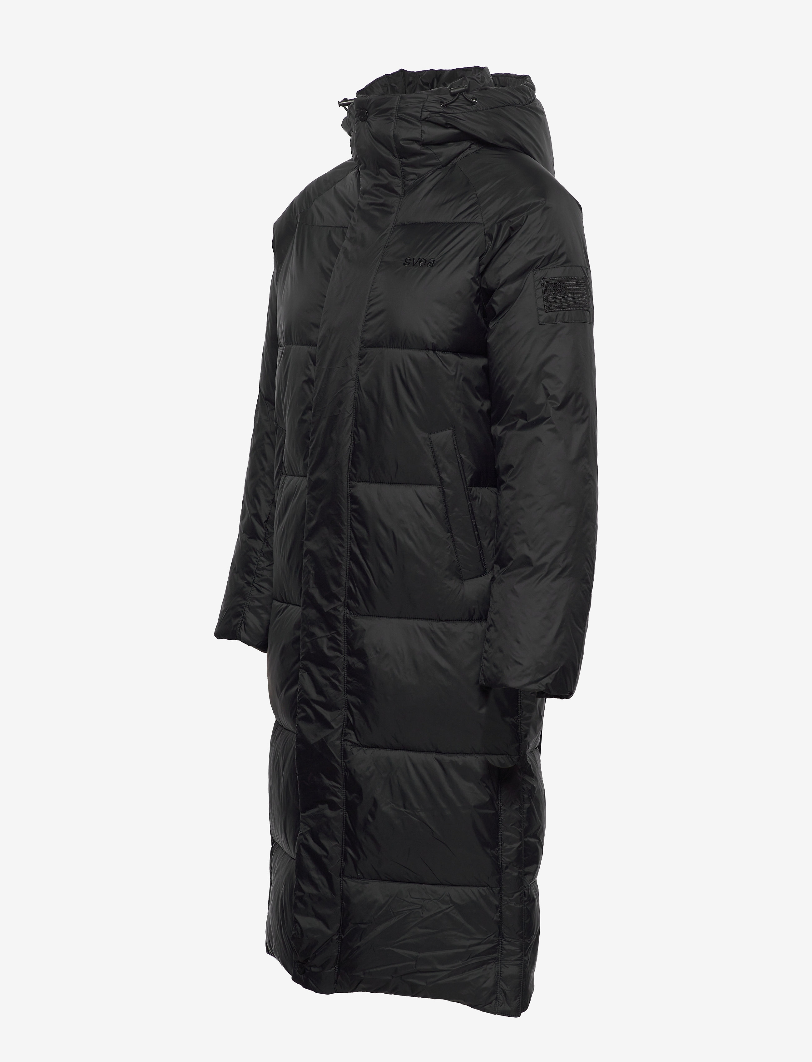 Svea - W. Loose Hood Coat - black - 2