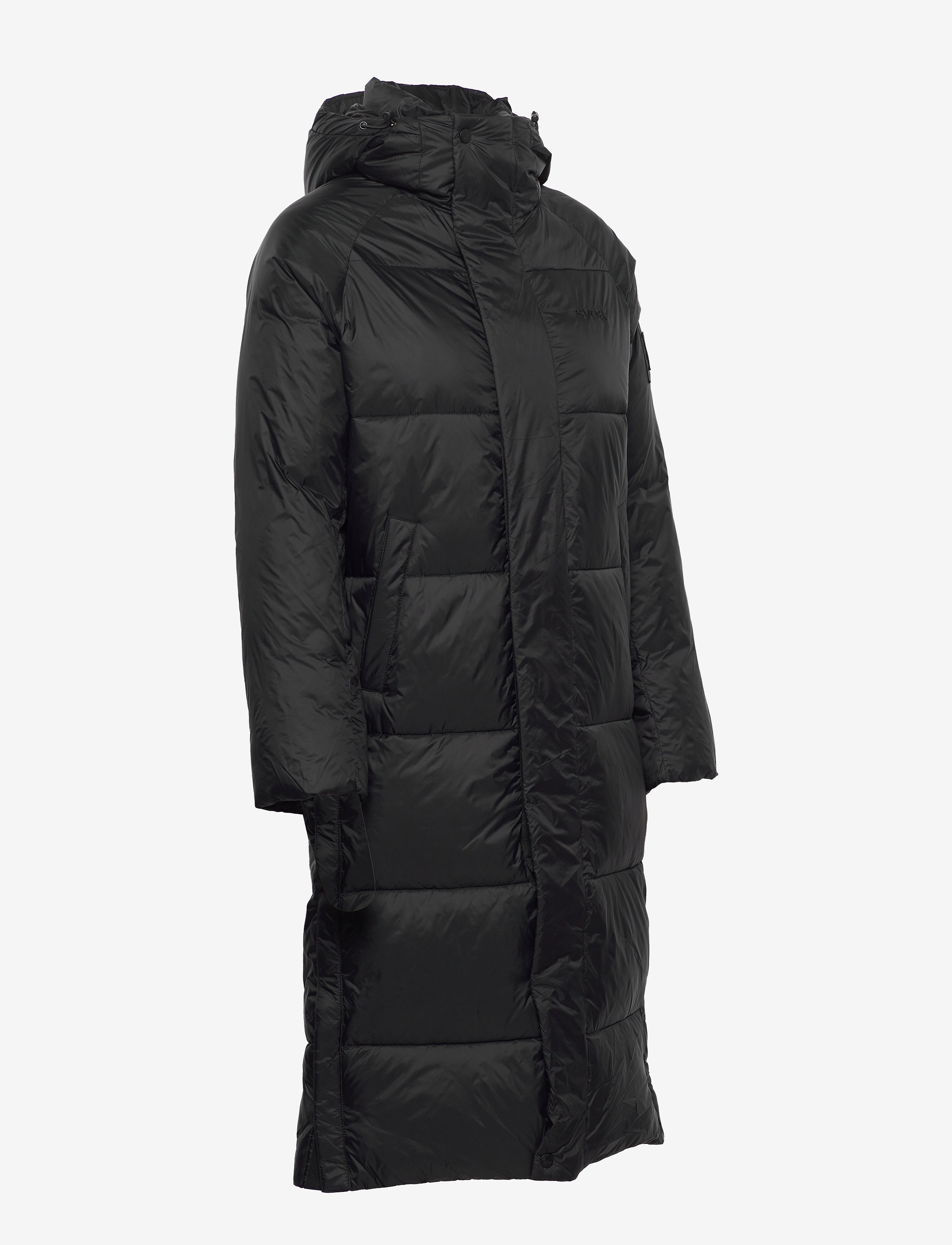 Svea - W. Loose Hood Coat - black - 3