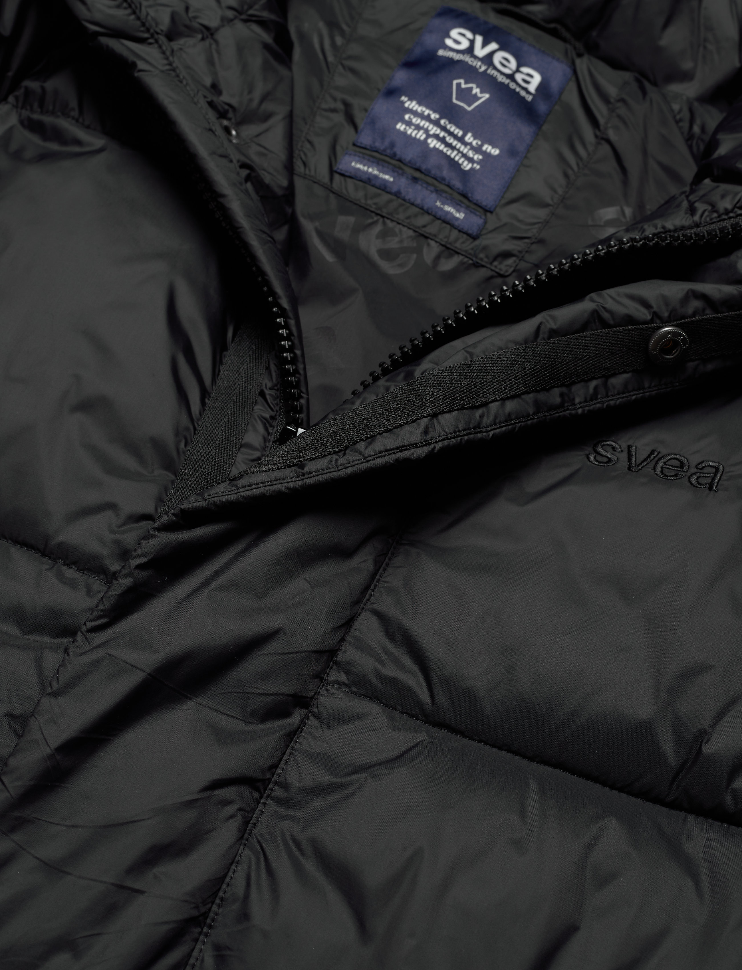 Svea - W. Loose Hood Coat - black - 4