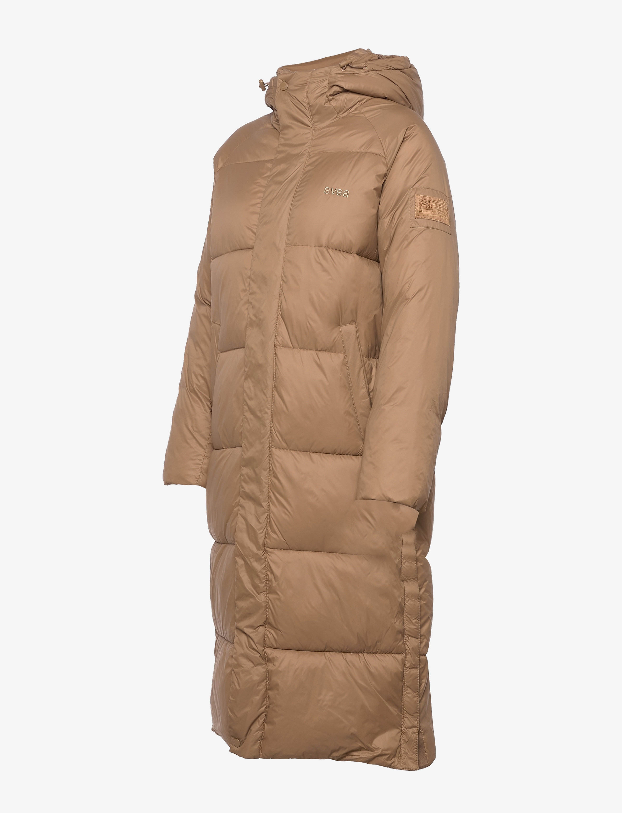 Svea - W. Loose Hood Coat - camel - 2
