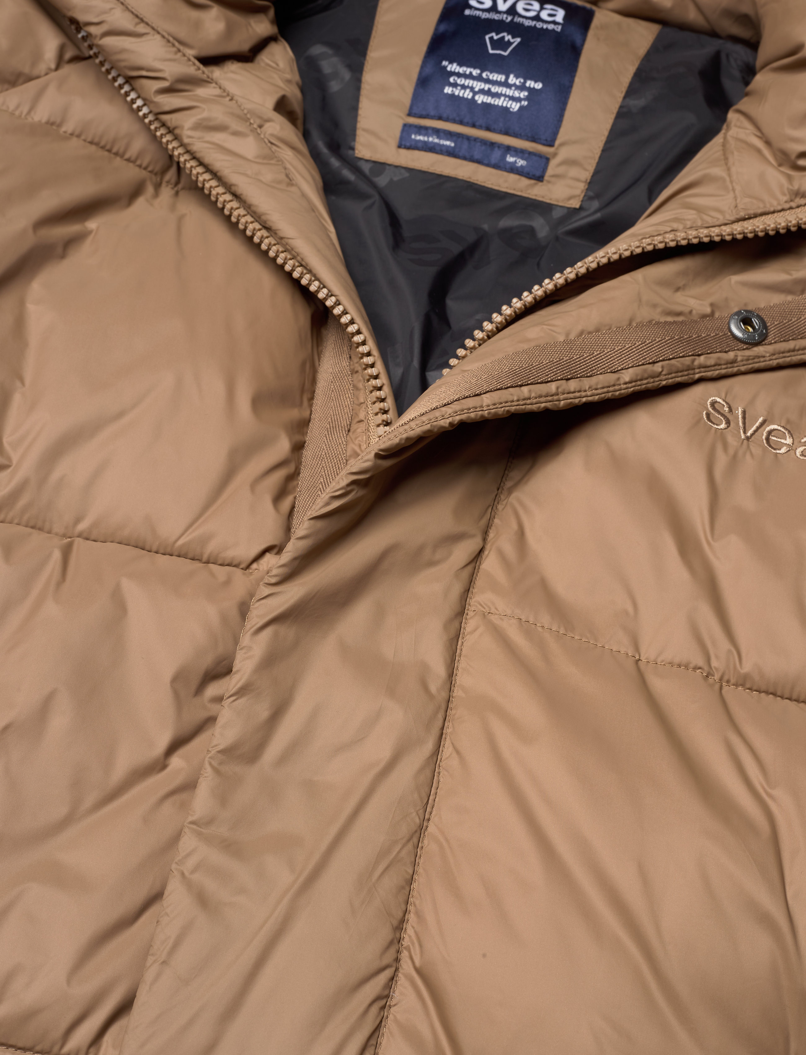 Svea - W. Loose Hood Coat - camel - 4