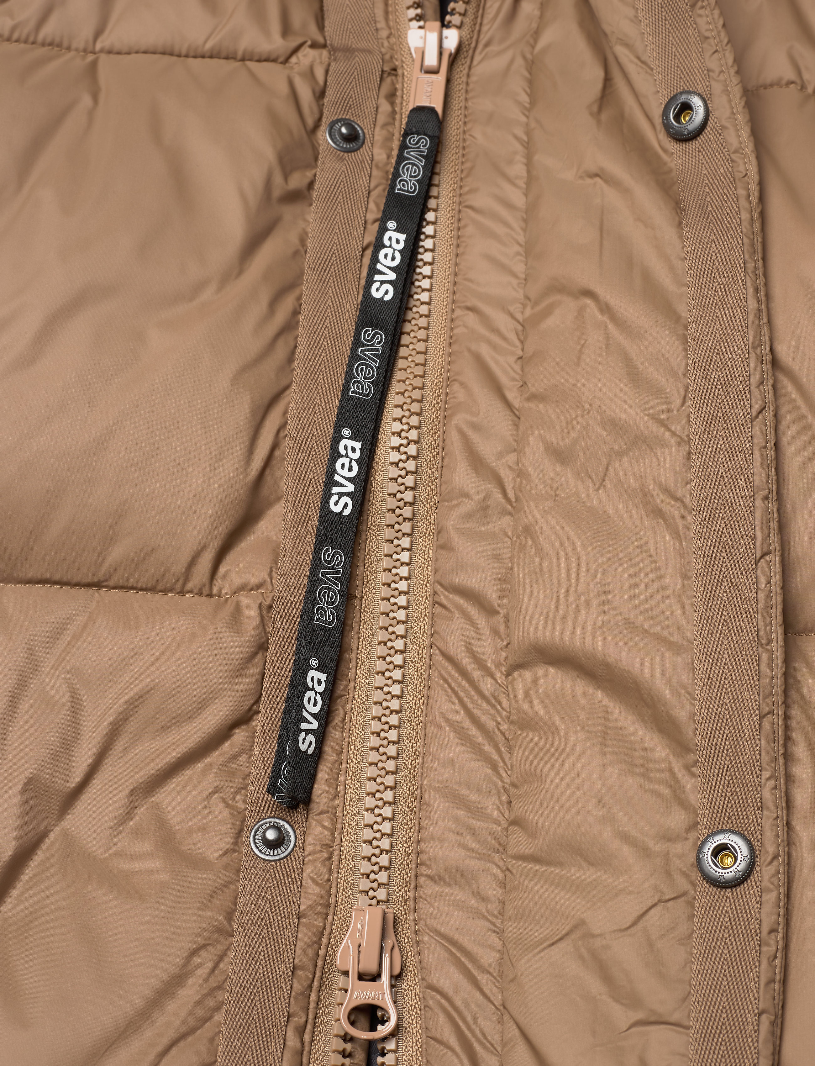 Svea - W. Loose Hood Coat - camel - 5