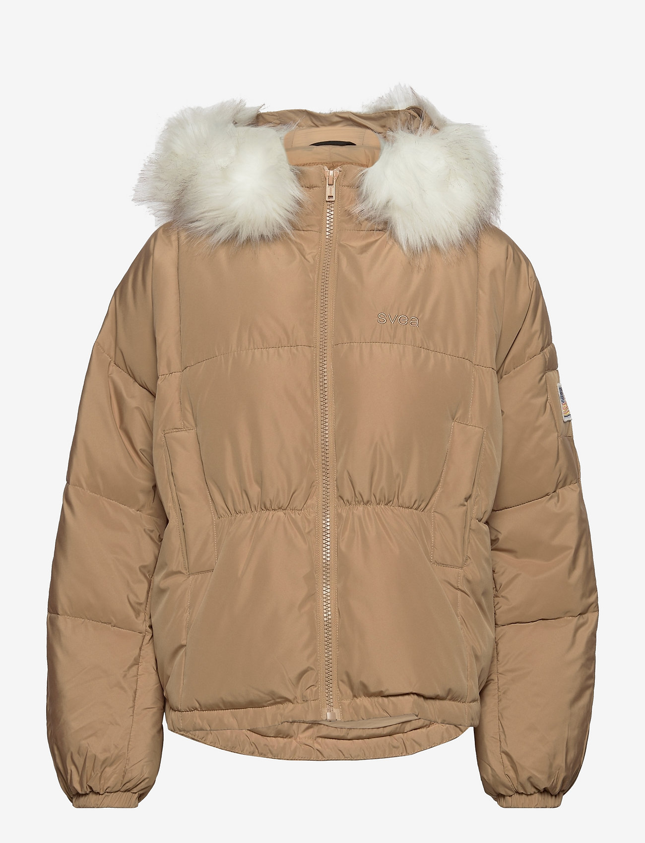 Svea - W. Short Penguin Sleeve Jacket - winter jackets - cappuccino - 0